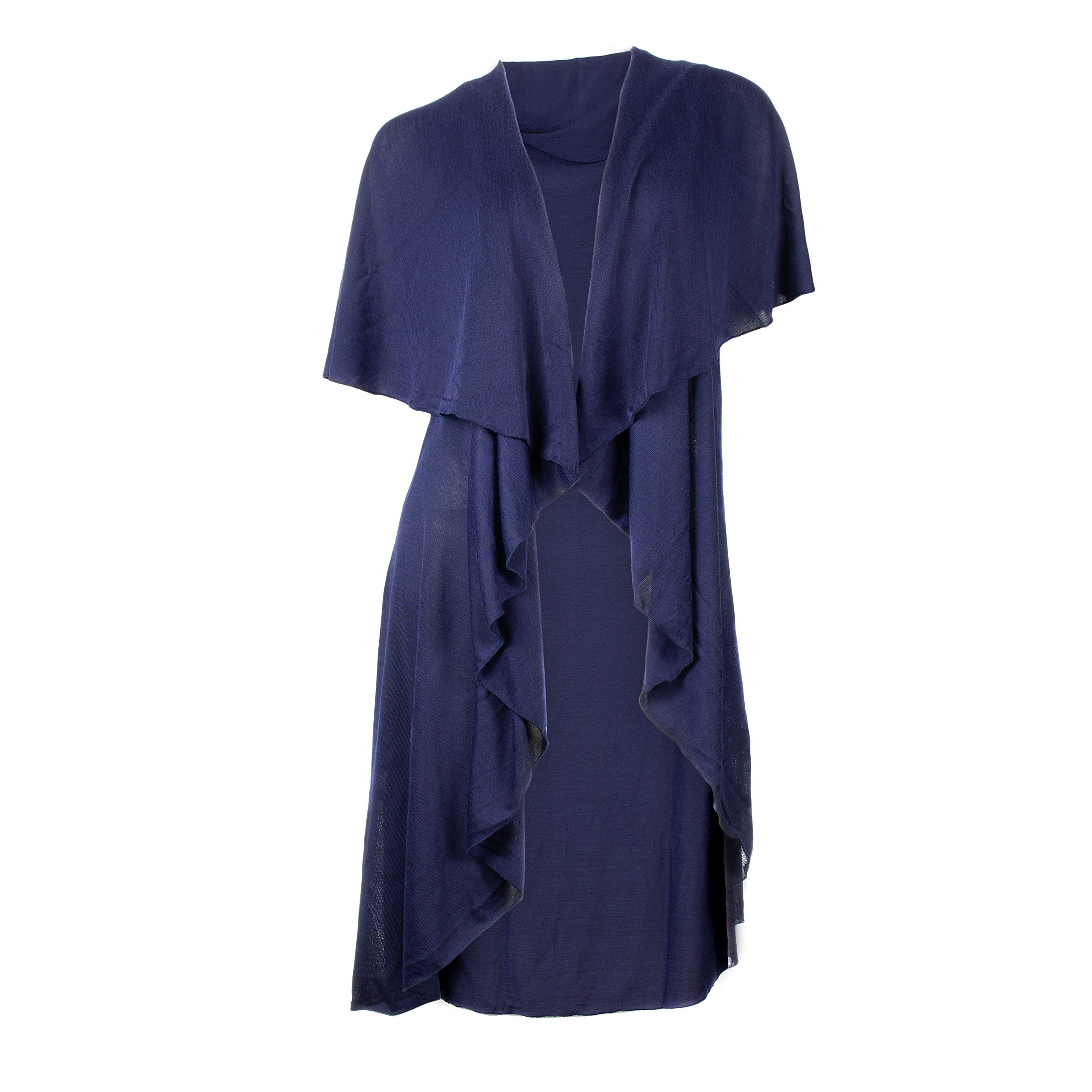 DemdacoTwo Tone Soft Knit Women's One Size Poly Blend Multiwear City Wrap on the Go