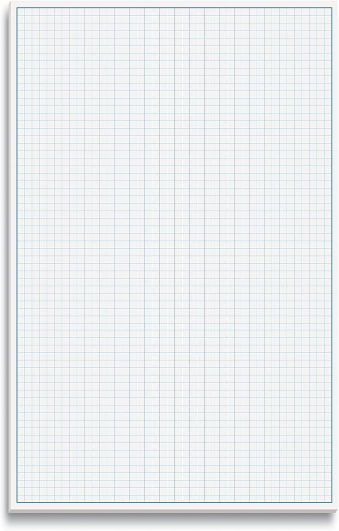 Better Office Products Graph Paper Pad, 17" x 11", 50