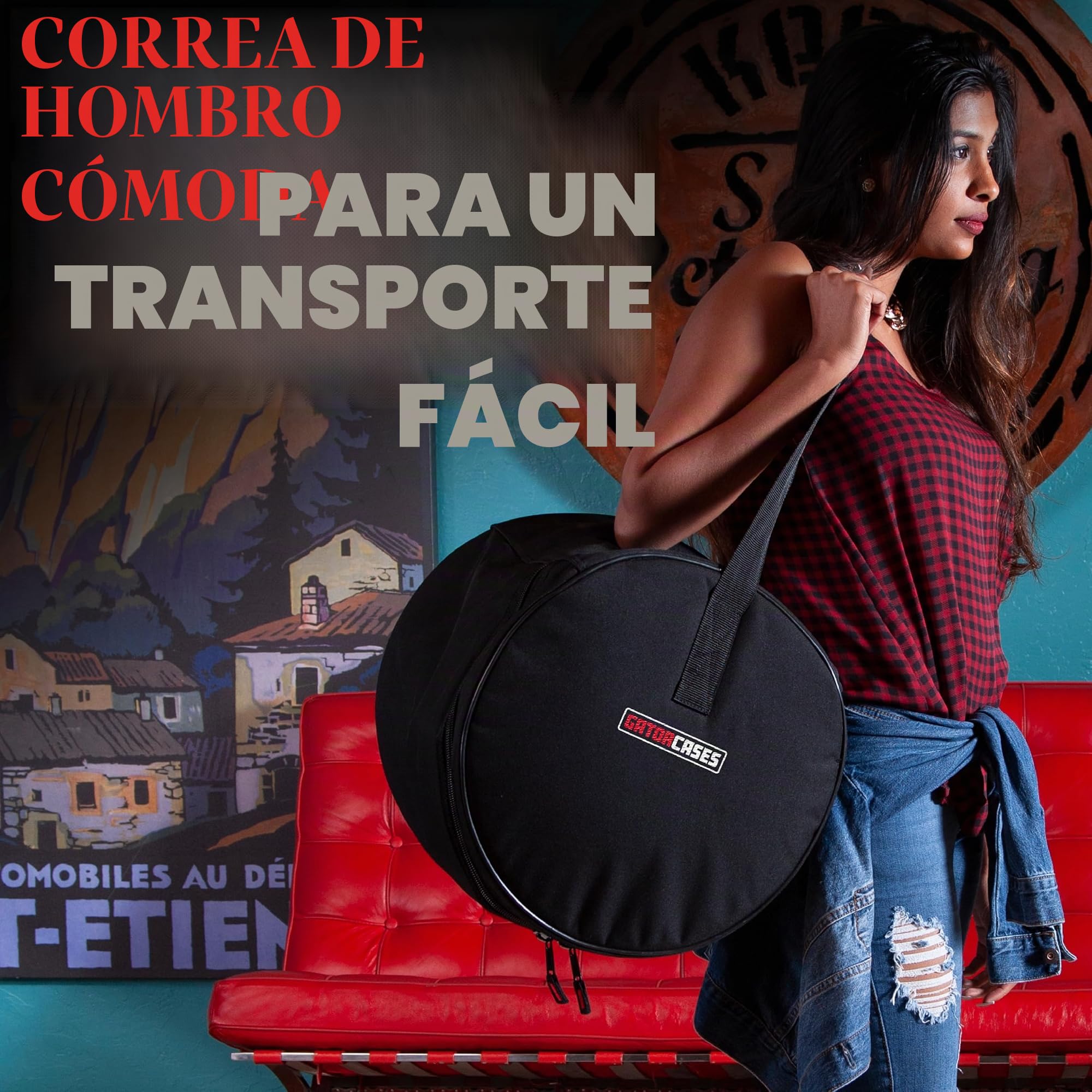 Gator Cases Protechtor Series Set de Fundas Acolchadas de 5 Piezas para Kits Fusion; 22" Kick, tom, 12" y 14" Toms, 14" Batería (GP-FUSION-100)