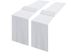 Shimmering White Sequin Table Runner: A Touch of Elegance for Every Occasion