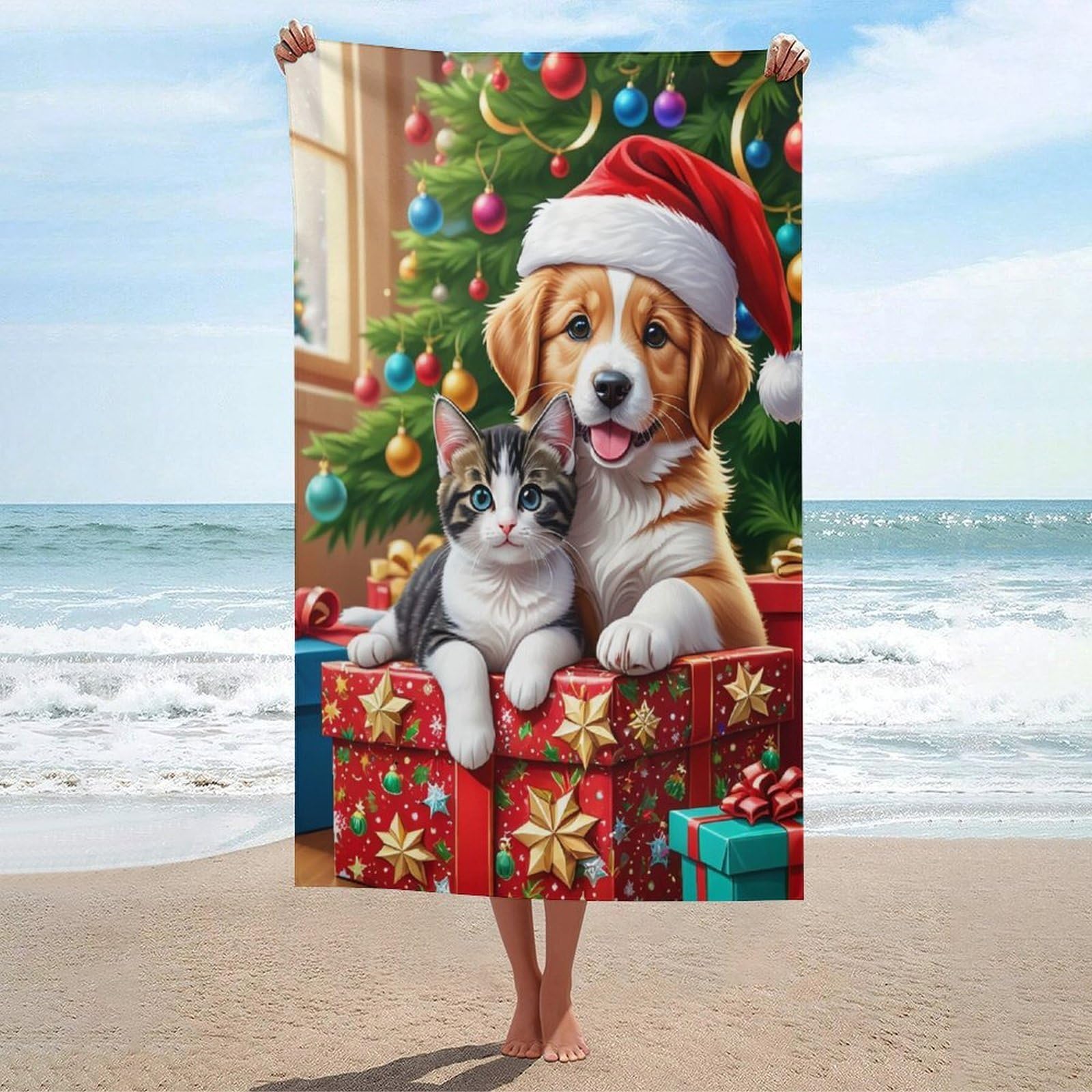 Serviette de plage microfibre légère et séchage rapide