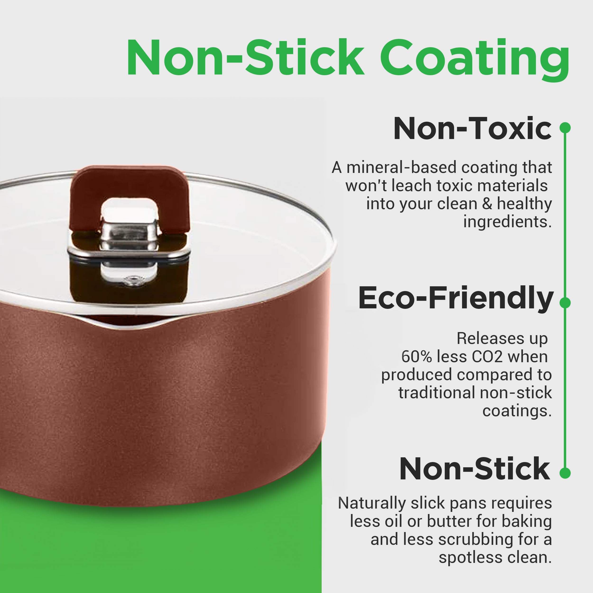 Dana Trading NCWSTKBLK15LID NutriChef - Pentola con coperchio in vetro temperato trasparente, compatibile con i modelli: NCCWSTKBLK (nero) in acciaio inox 18/8