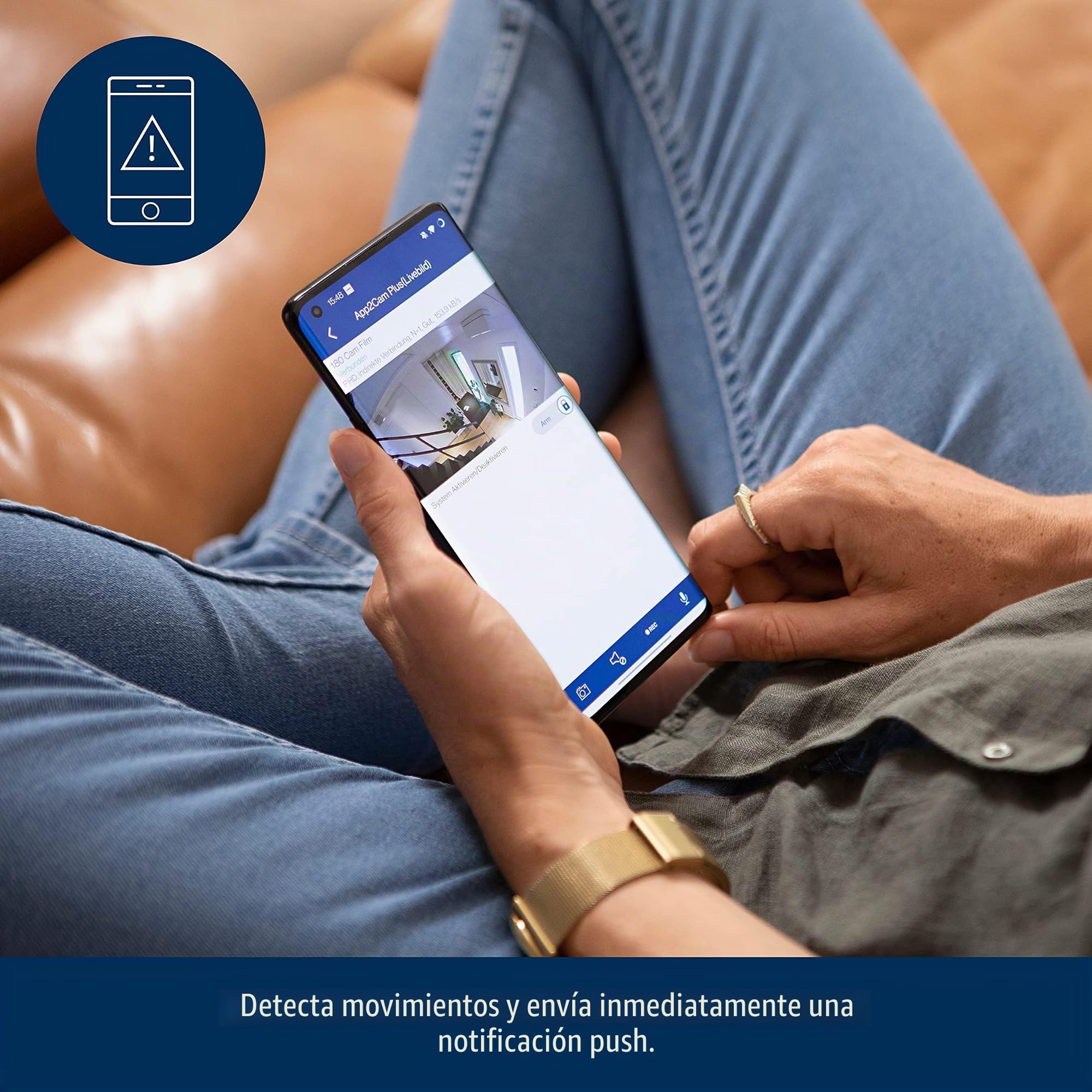 ABUS Cámara de interior PPIC31020 WLAN Privacy - Full HD, 180° y WiFi Dual | Cámara de vigilancia con modo privacidad, visión nocturna, audio bidireccional y almacenamiento local en tarjeta microSD