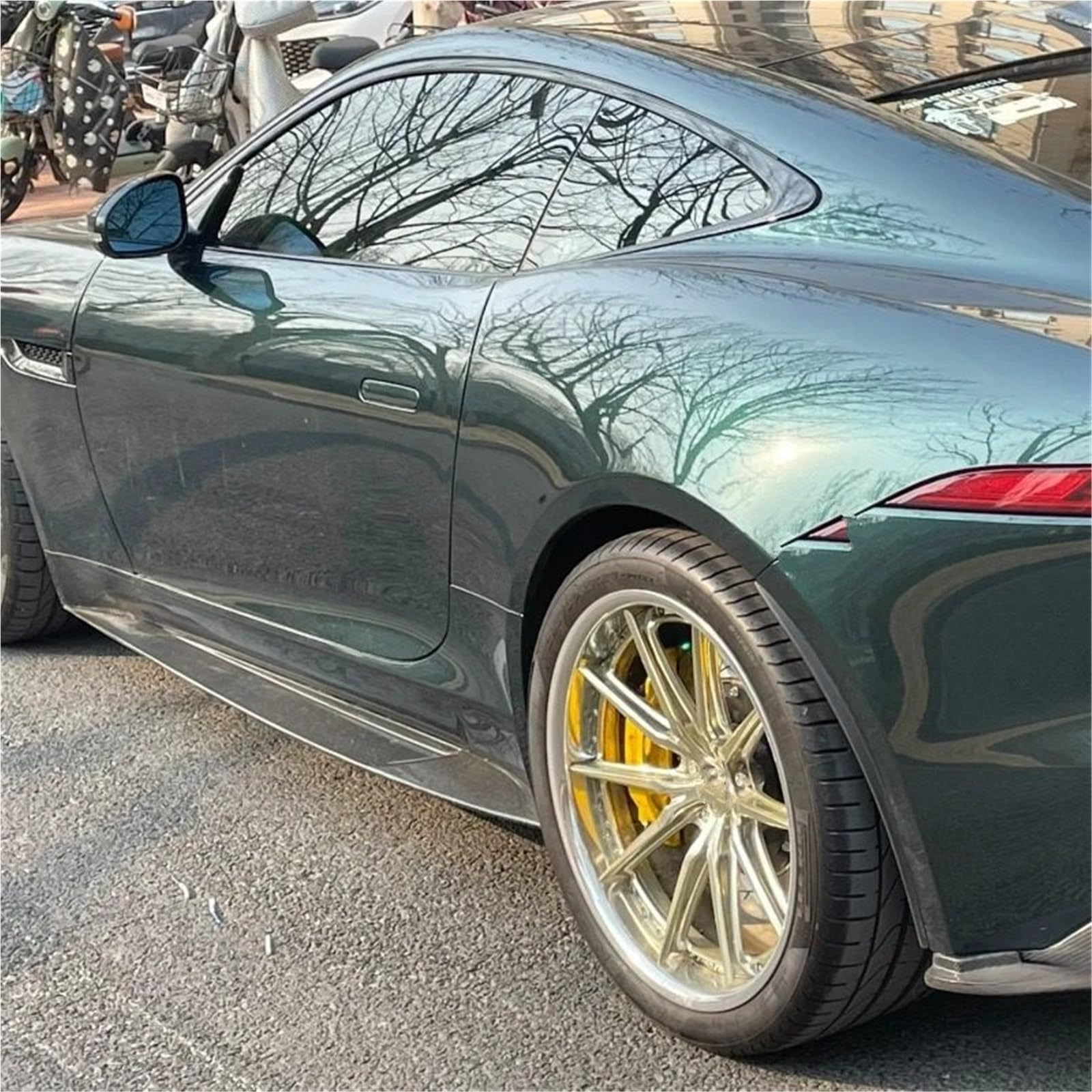 Spojlery tylne Do Jaguar F TYPE 2013-2024 Skrzydło spojlera | Boczna Dokładka Dyfuzor Wargi Spoiler Body Kit Splitter Remonty