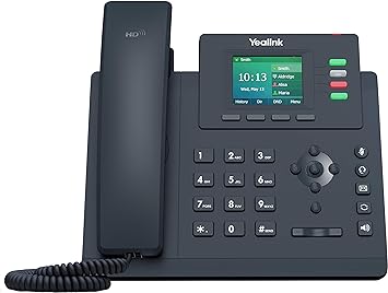 Yealink T33G IP Phone, 4 VoIP Accounts. 2.4-Inch Color Display. Dual-Port Gigabit Ethernet, 802.3af PoE, Power Adapter Not Included SIP-T33G