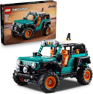LEGO Technic Jeep Wrangler Rubicon Geländewagen – Off-Road Spielzeug Fahrzeug Modellbau mit V6-Motor, Lenkung & Federung – STEM Geburtstagsgeschenk für Jungen ab 10 Jahren – 42227