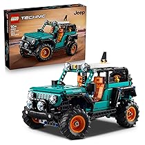 LEGO Technic SUV Jeep Wrangler Rubicon Giocattolo – Modello di Macchina Fuoristrada con Motore V6, Sterzo e Sospensioni – Idea Regalo STEM di Compleanno per Ragazzi da 10 Anni in su – 42227