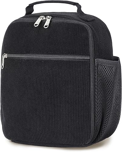 LEDAOU Lonchera para niños, bolsa de almuerzo aislada, linda, reutilizable, para niños pequeños, para viajes escolares, o pícnic