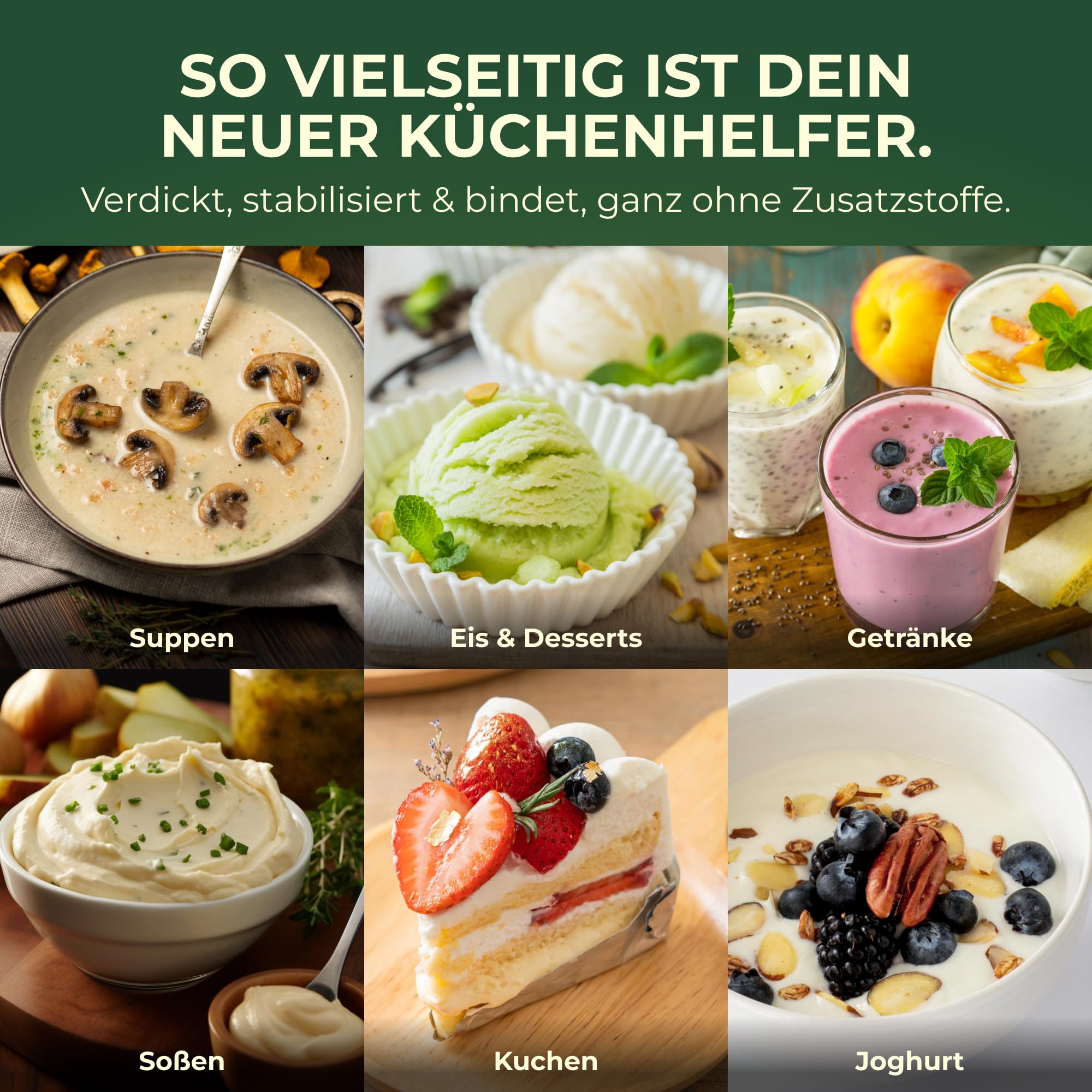 RheinNatur Guma ksantanowa w proszku 250 g – naturalny środek wiążący – stabilizator do lodów, zup, sosów – guma ksantanowa – środek zagęszczający – neutralny w smaku i wegański