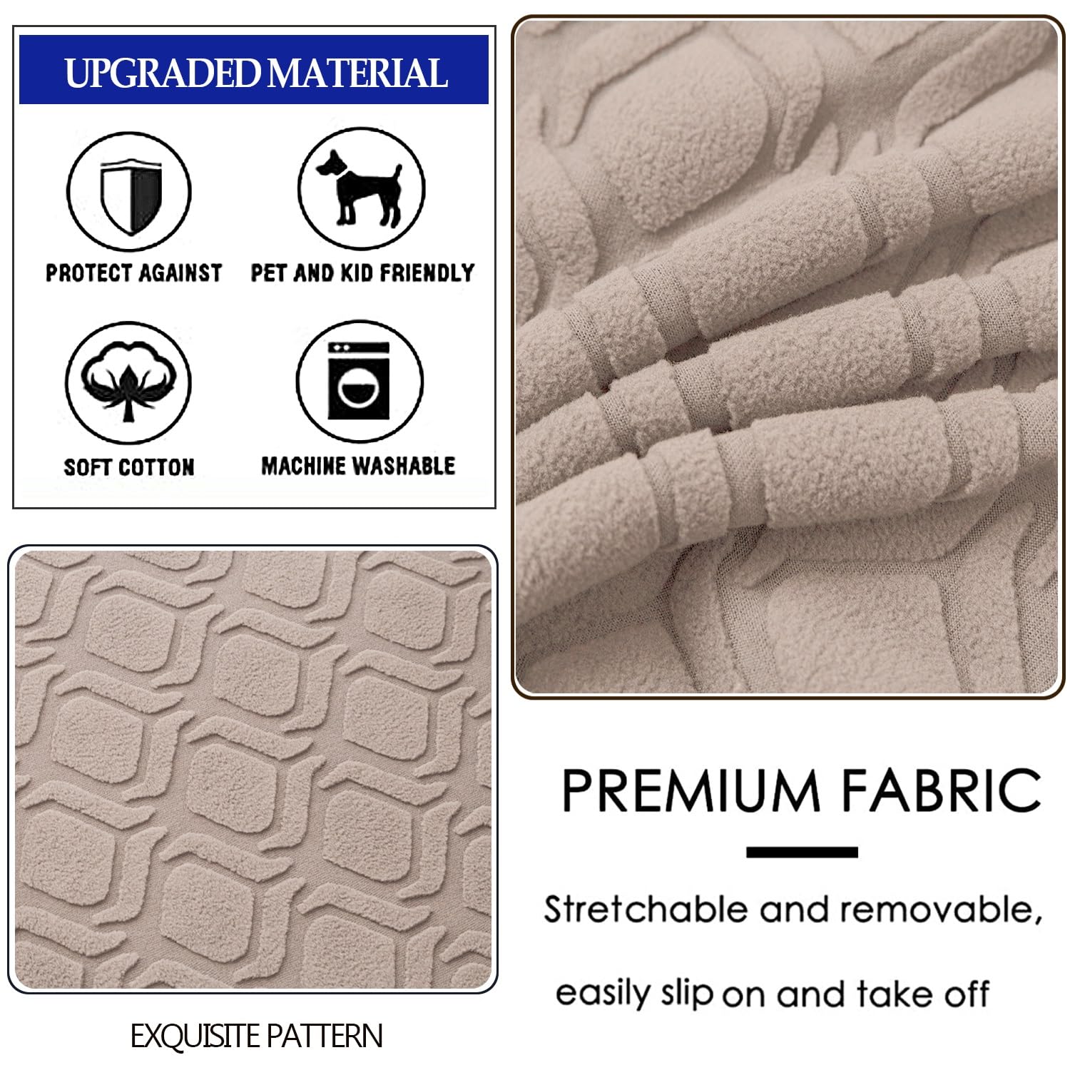 Coprisedie Elasticizzati Con Schienale - Set 2/4/6 Pezzi, Tessuto Antigraffio Per Cucina E Soggiorno - Foto 8