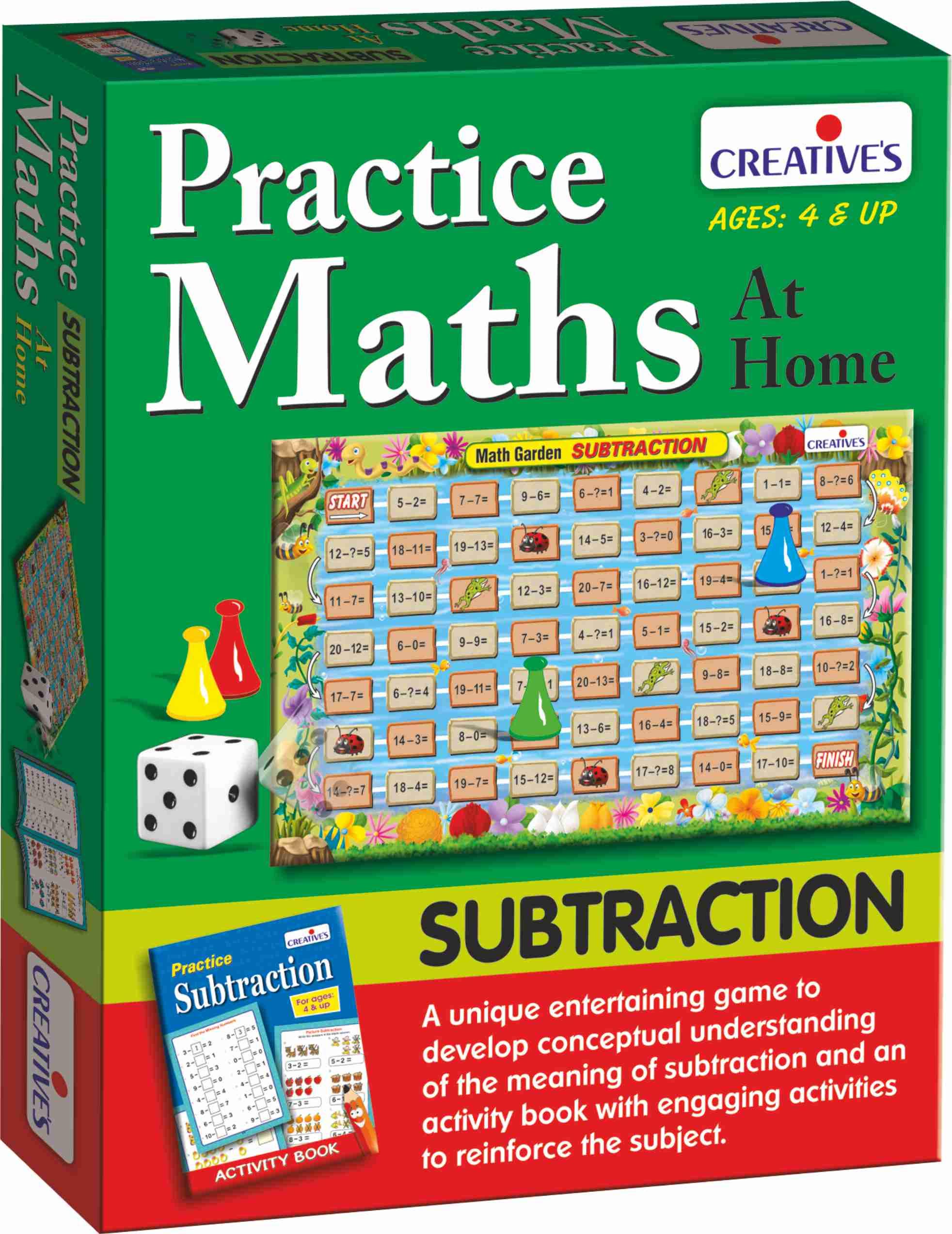 See full amazon price history chart for Creative Educational Practice Maths at Home Subtraction (Multi Color) - 4 Years and Up Creative Educational Practice Maths at Home Subtraction (Multi Color) - 4 Years and Up (B00N2FOSGW) Amazon Price History, Amazon Price Tracker
