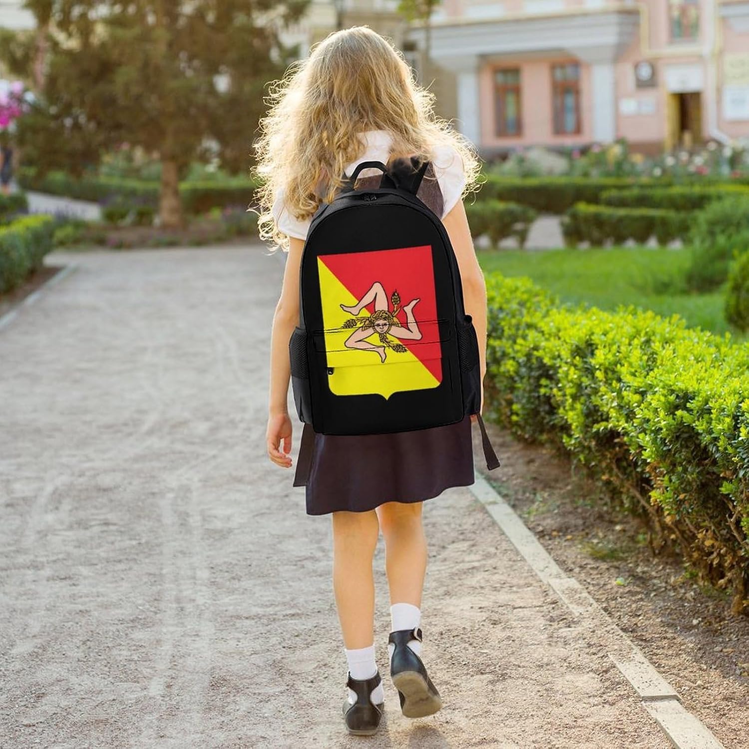 Sicilian Coat of Arms Backpack Lightweight Backpacks Work Bag