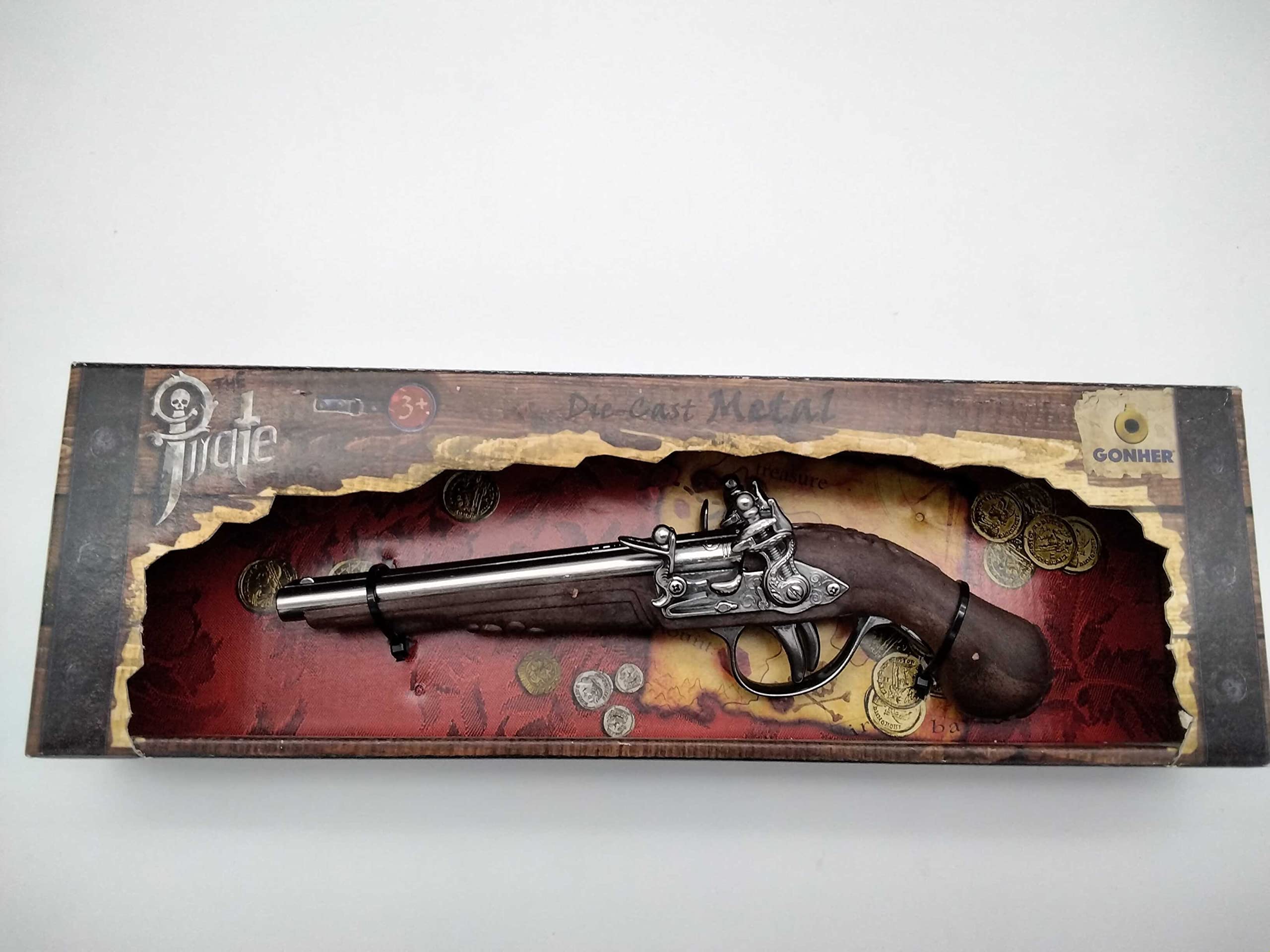 Buy GONHER Pirate's Island Caribbean DoubleBarrel Pistol Toy Gun Die