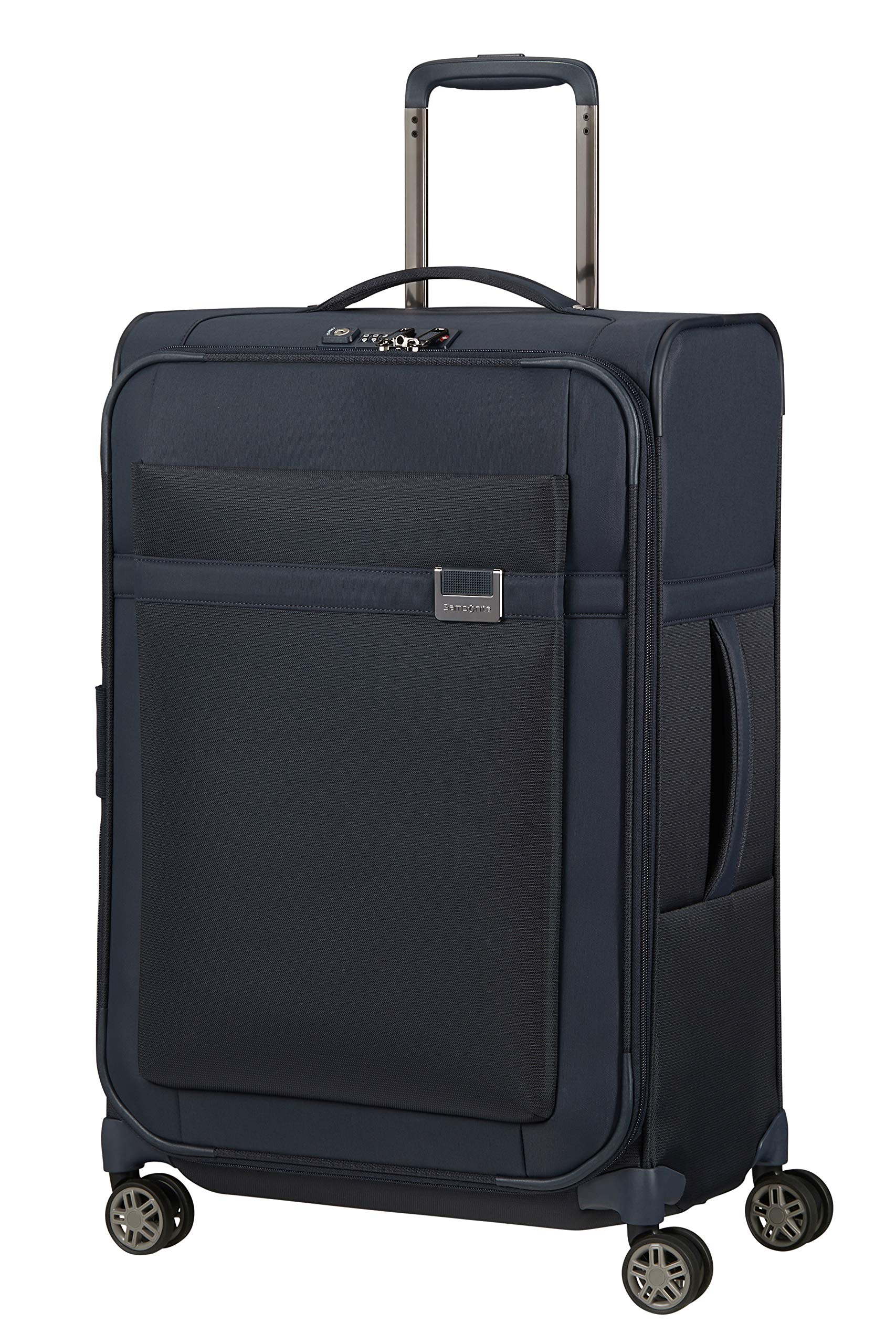 Samsonite Airea - Spinner M erweiterbar, Koffer, 67 cm, 73.5/81.5 L, Blau (Dark Blue)