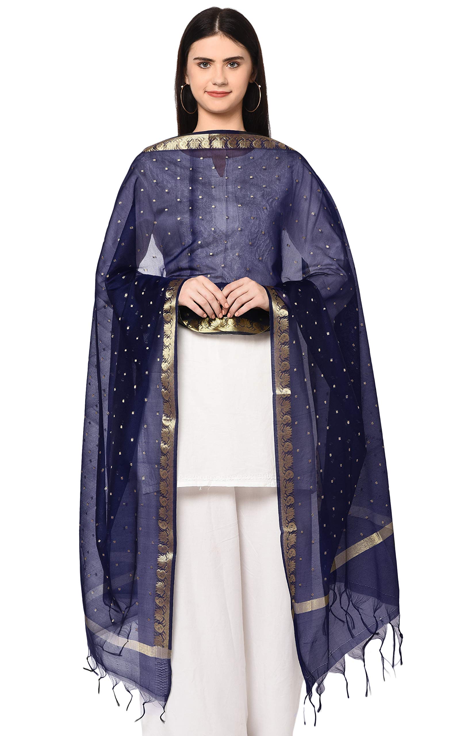 weavers villa Banarasi Poly Silk Women's Dupatta-picture-29
