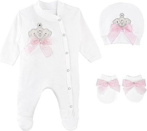 Lilax Juego de regalo de 3 piezas para bebé niña