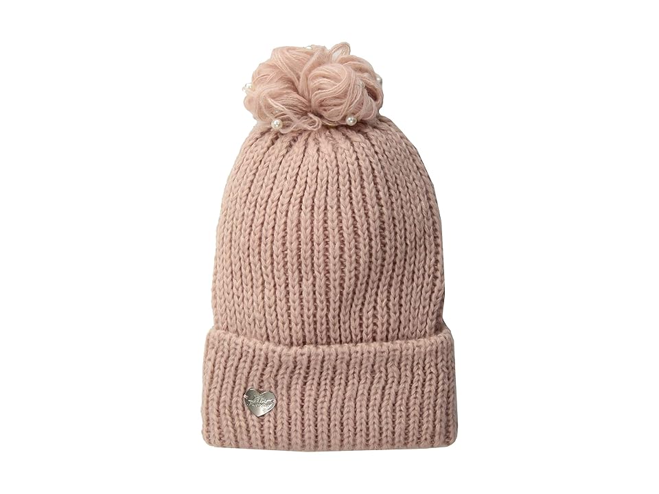 

Betsey Johnson Pearl Jam Cuff Hat (Blush) Knit Hats, Pink