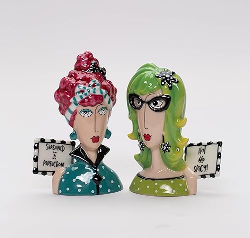 Miniatura 2 de Joey, coctelera de sal y pimienta picante de Dollymama's Lady Perfection, 4-7/8 pulgadas de alto