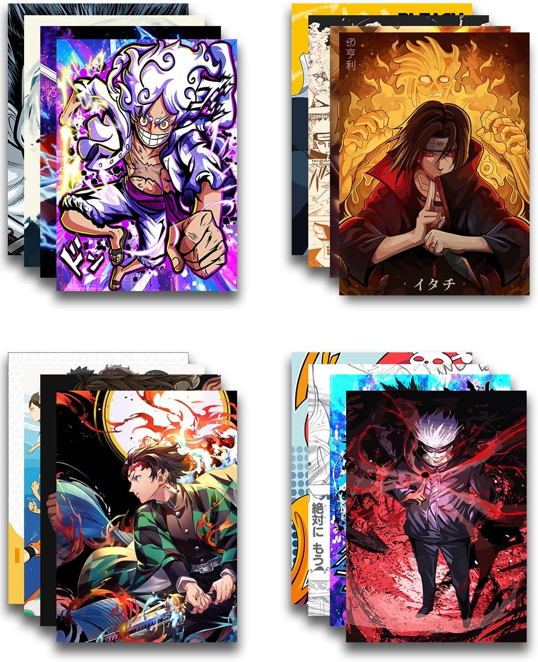 VEENSHI Set of 22 anime wall poster for room 11.9x8.3 inch A4 size