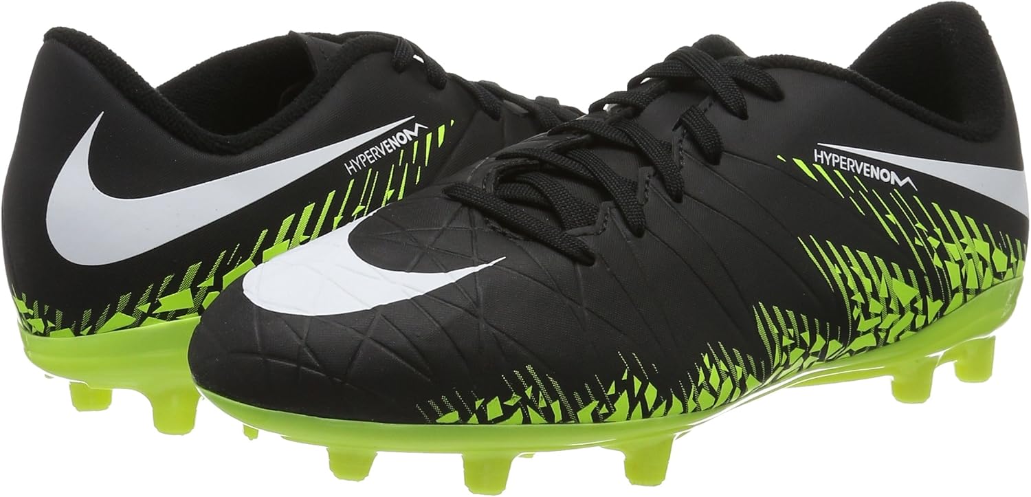 Younger /古いKids ' Jr。Hypervenom Phelon II 【FLYKNIT】 black-volt固い地面F