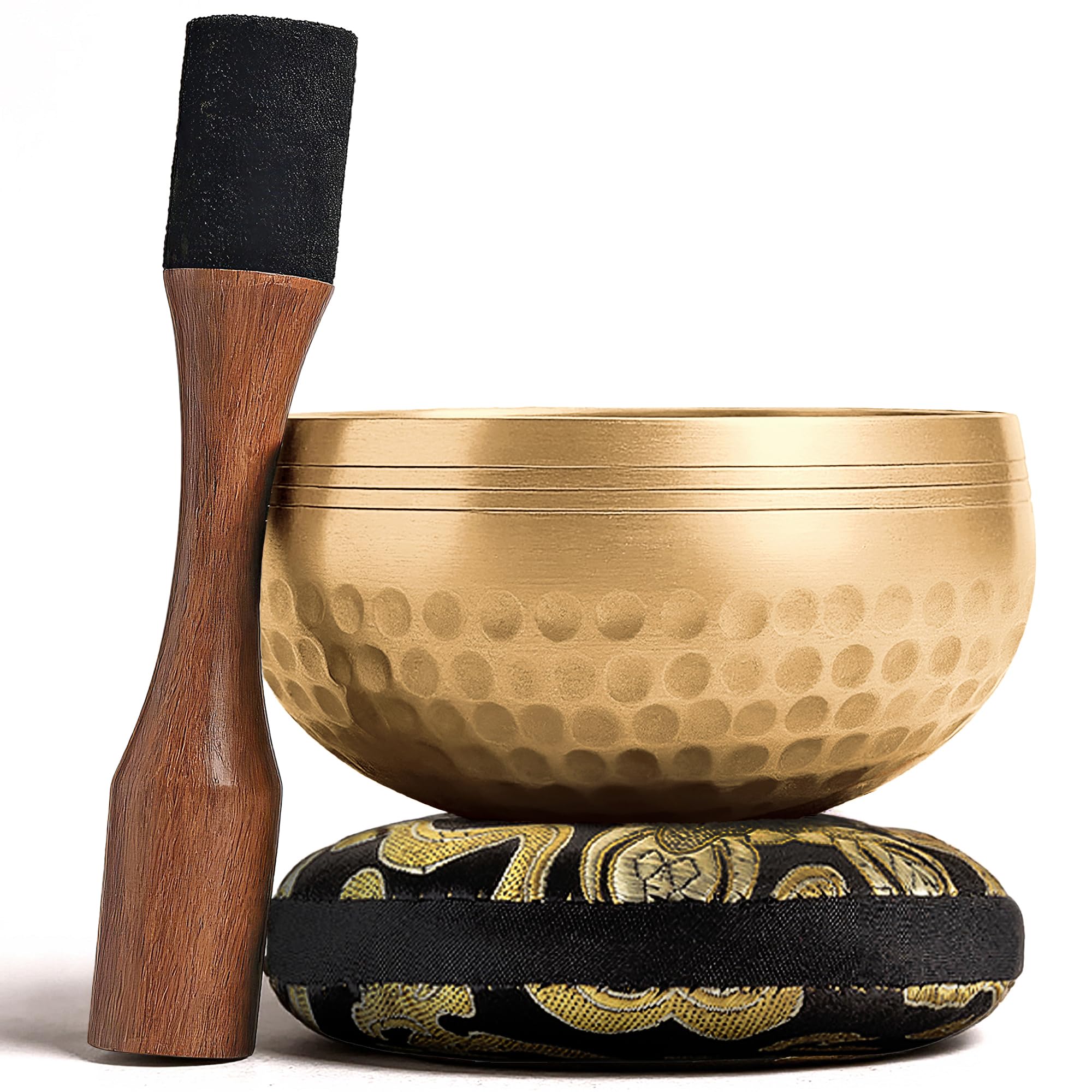 Silent Mind Campana Tibetana – Set Completo Artigianale, Suona Facilmente con Suono Armonico, Idea Regalo Benessere, Rilassamento e Focus Mentale