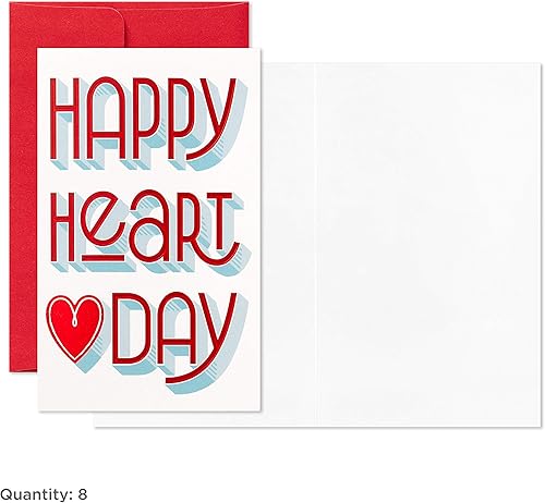 Miniatura 5 de Hallmark Mini tarjetas de San Valentín y calcomanías para la escuela de niños, XOXO, corazones (32 aulas de San Valentín con sobres)