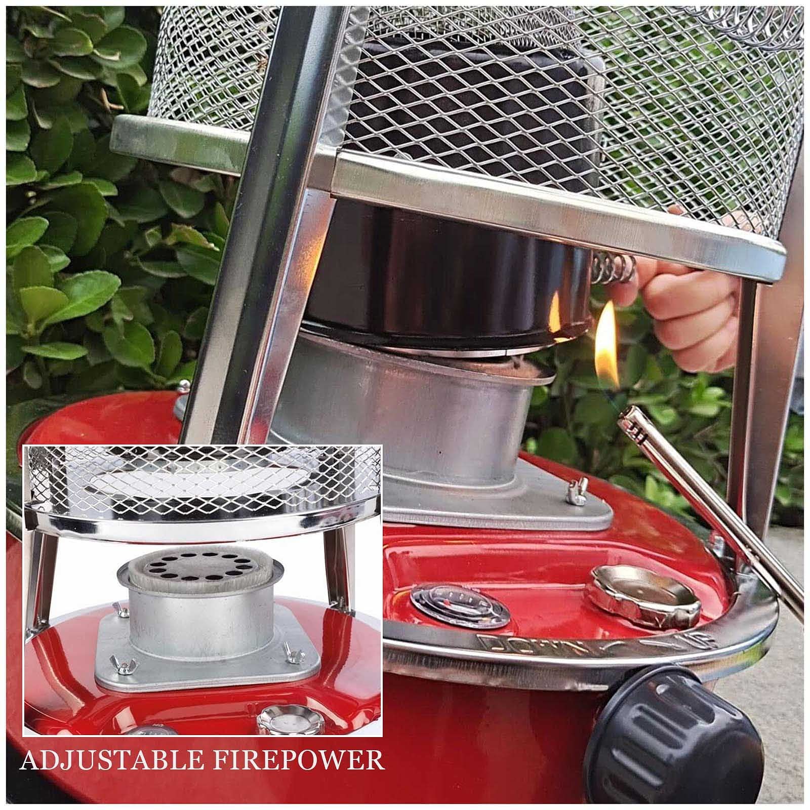 Calentador de Queroseno de Alta Eficiencia, Quemador de Queroseno para Estufas, Calentadores de Parafina de Aceite para Camping/4.6Lred