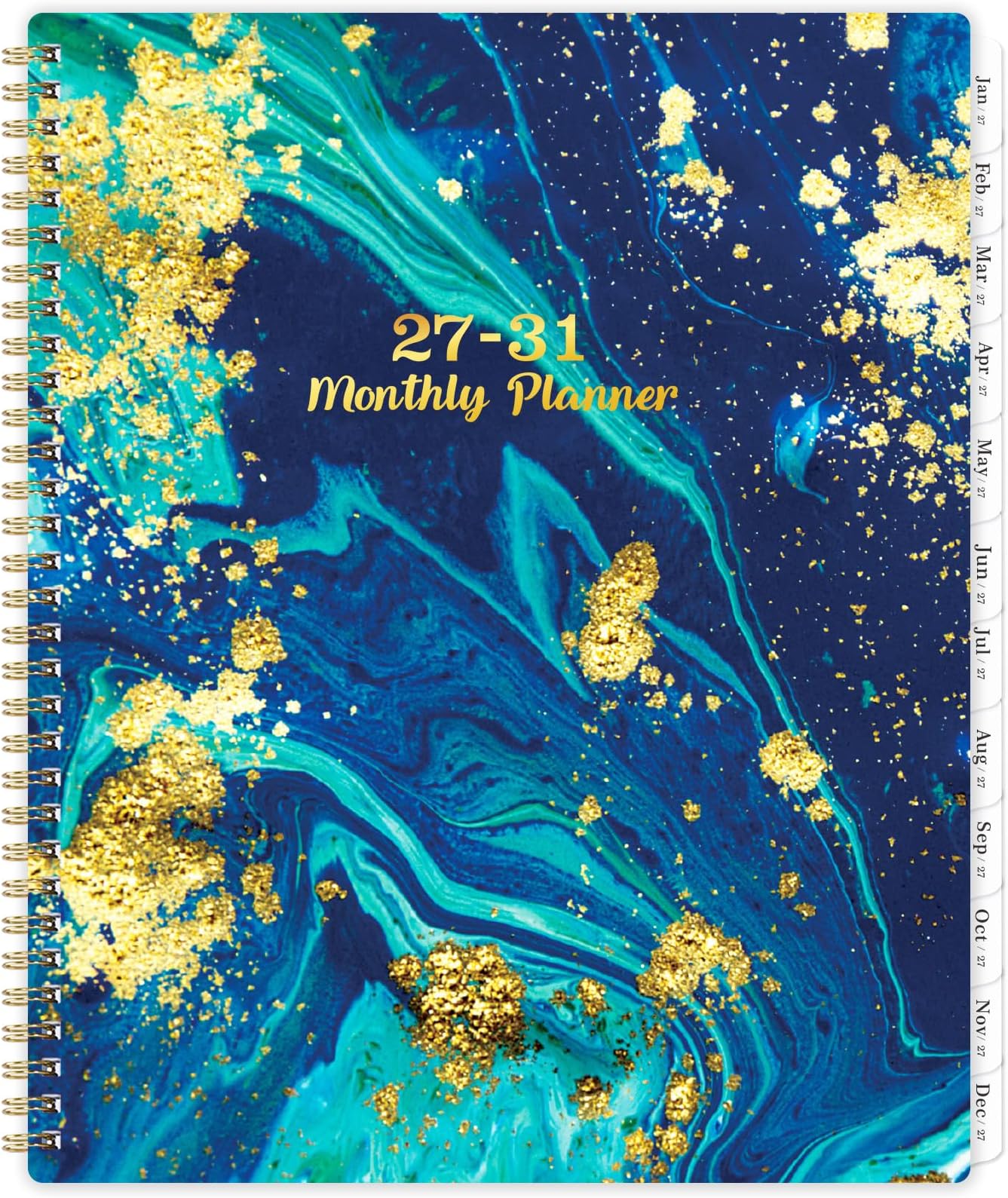 Monthly Planner/Calendar 2027-2031 - 5 Year Monthly Planner 2027-2031 from January 2027 - December 2031, 9" x 11", 5 Year Calendar 2027-2031 Monthly Planner with Tabs