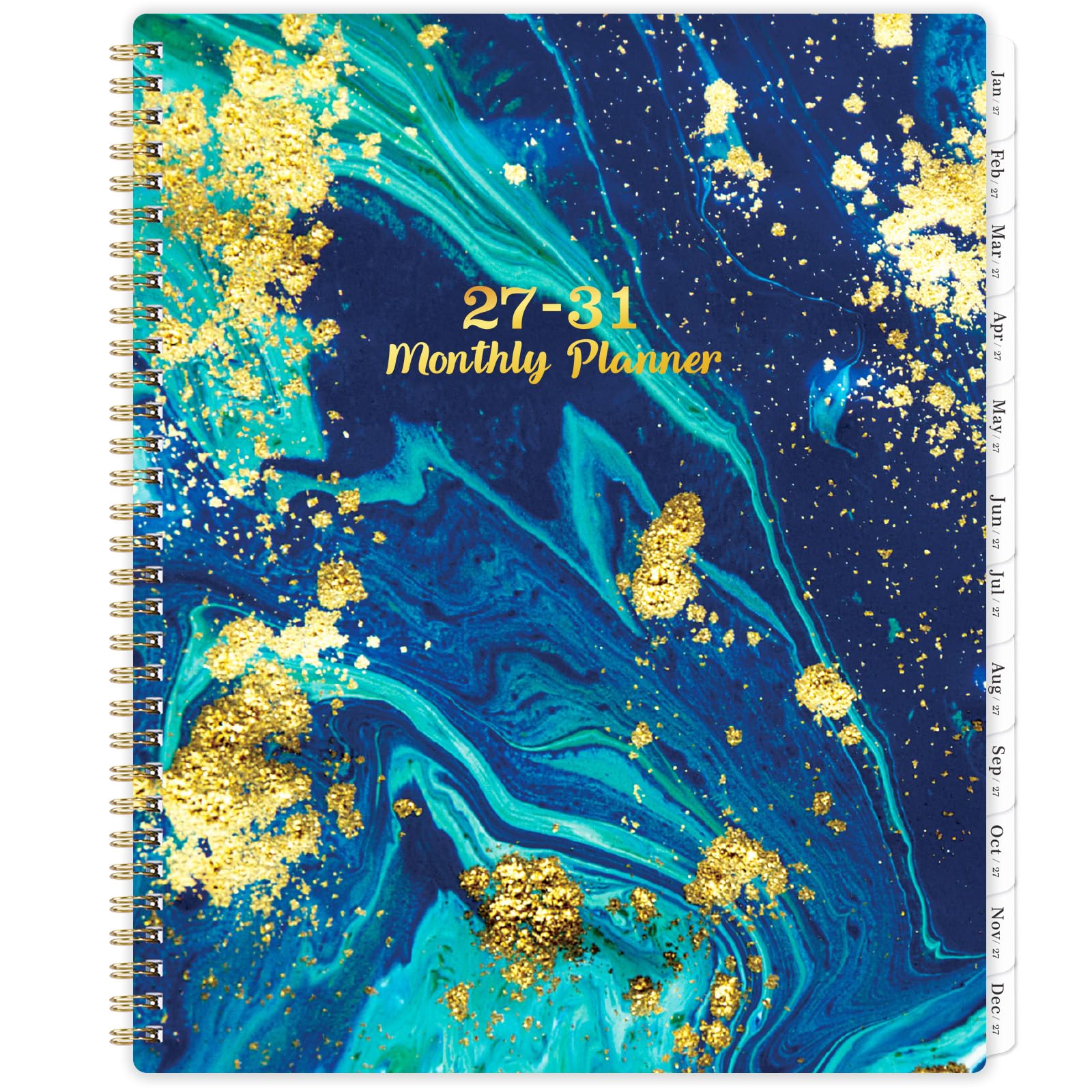 Monthly Planner/Calendar 2027-2031 - 5 Year Monthly Planner 2027-2031 from January 2027 - December 2031, 9" x 11", 5 Year Calendar 2027-2031 Monthly Planner with Tabs