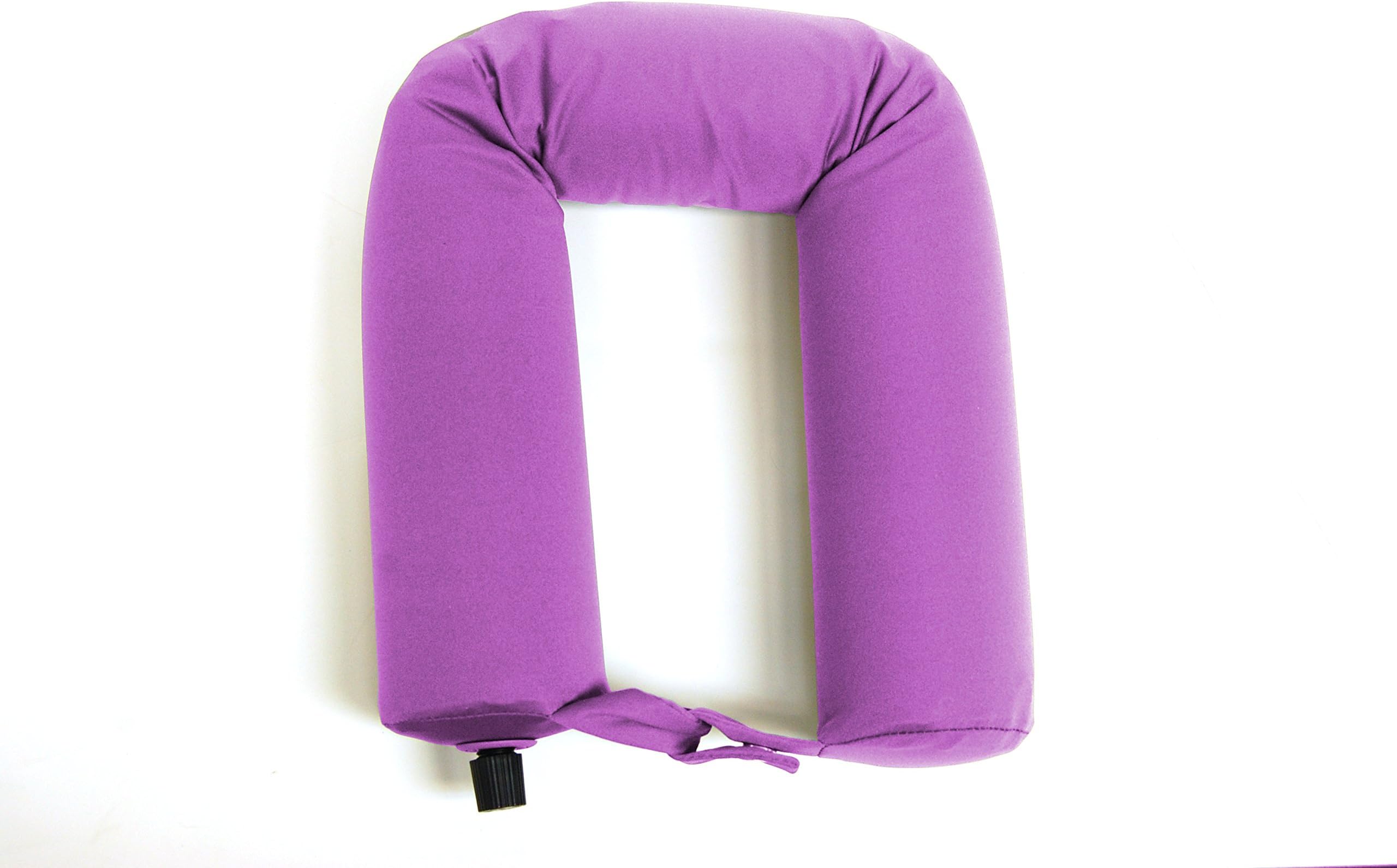 Travel Pal Auto Inflatable Multi-Use Neck Pillow for Airplane Travel (Purple) Compact. For for Airplanes, Train, Car, Home and Office Bathtub. Kids, Adults, Pregnancy