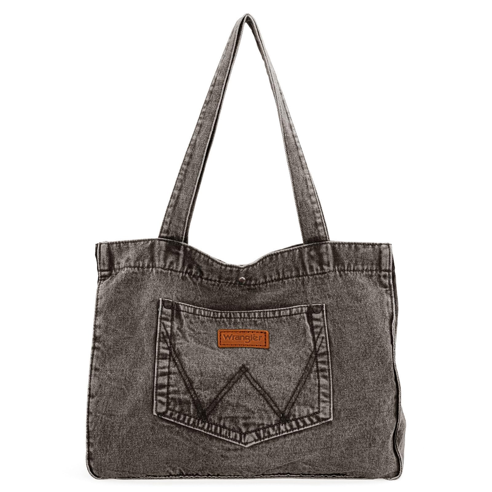 Wrangler Denim Tote Bag for Women Purses for Work Travel Everyday
