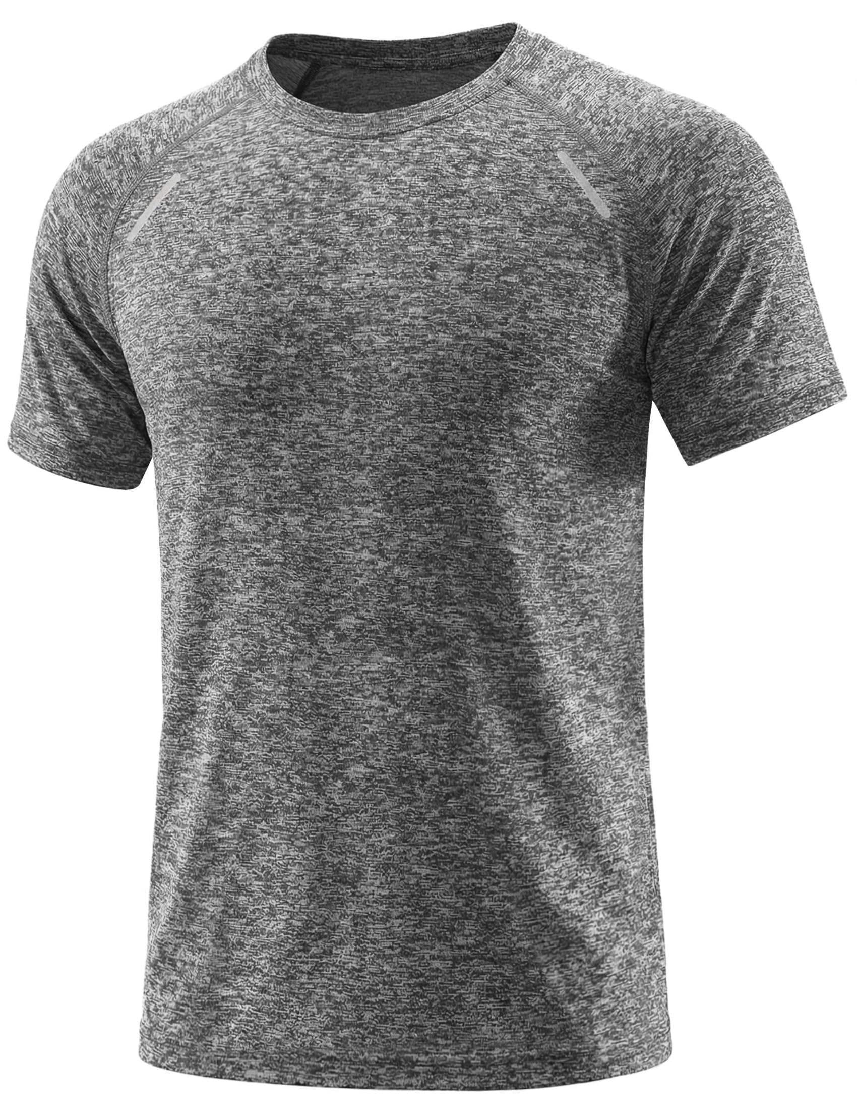 Camiseta deportiva para hombre, cuello redondo, manga corta, transpirable, secado rápido, fitness, gimnasio, entrenamiento, S - 3XL — view 9