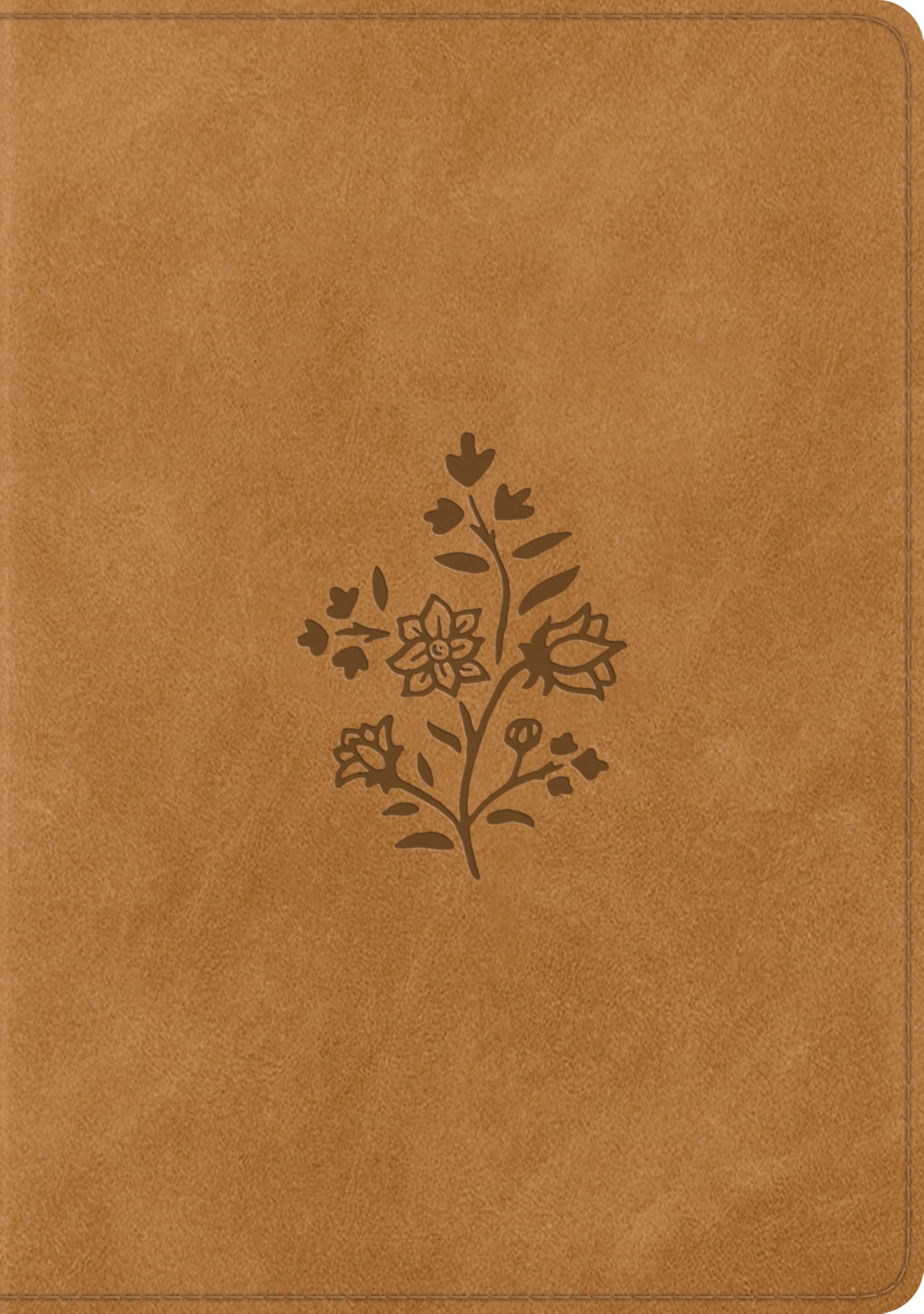 ESV Single Column Journaling Bible, Large Print (TruTone, Nubuck Caramel, Wildflower Design)