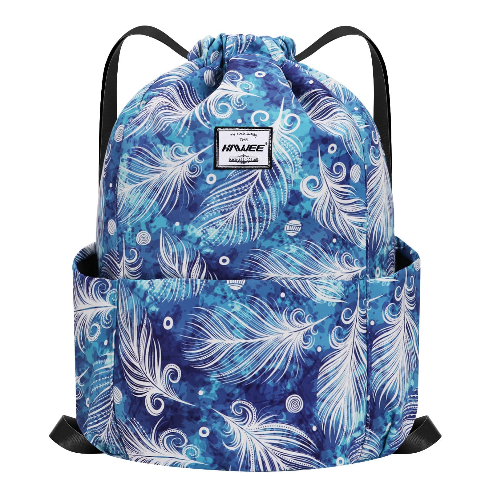 Impermeable Casual Mochila con Cordón Grande Deporte Bolso de Gimnasia Mochila de Cuerda Unisex para Mujer Hombre Vida Cotidiana Aire Libre Yoga Escuela Playa Nadar — view 32