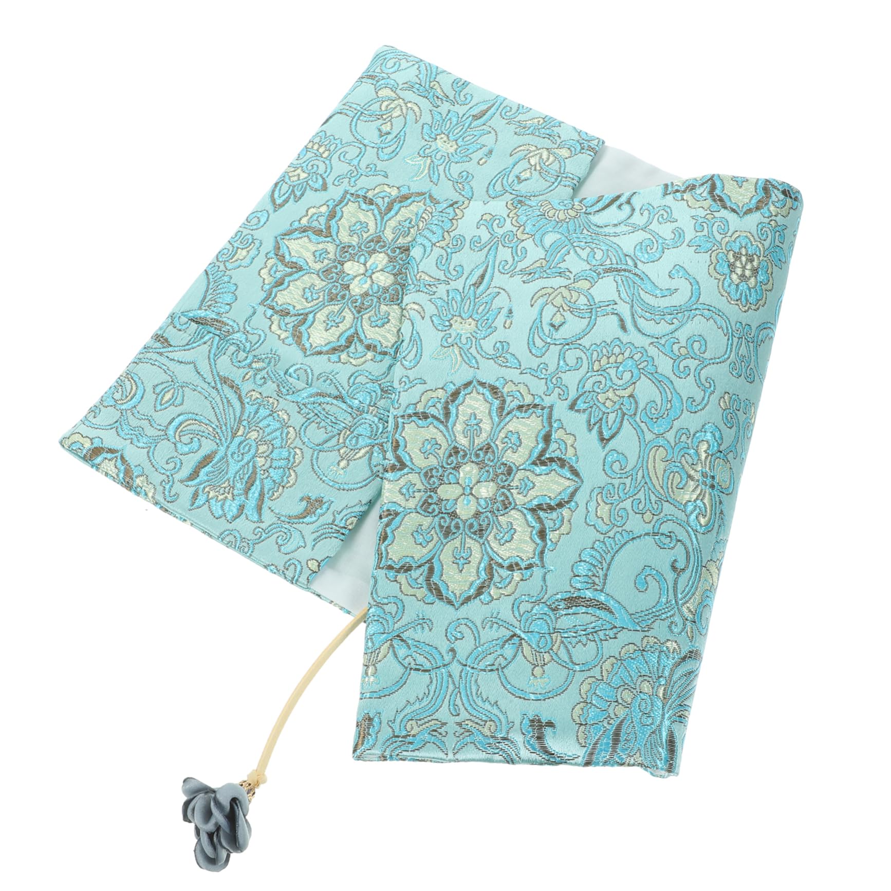 Operitacx 4 Pièces couvertures de livres en tissu livre d'affichage trousses en tissu decoration décoration pochette de couverture de lavable Light Green