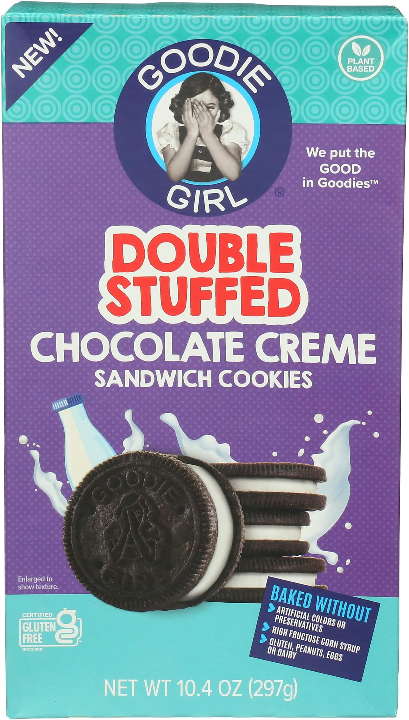 GOODIE GIRL Super Stuffed Chocolate Crème Cookies, 10.4 OZ