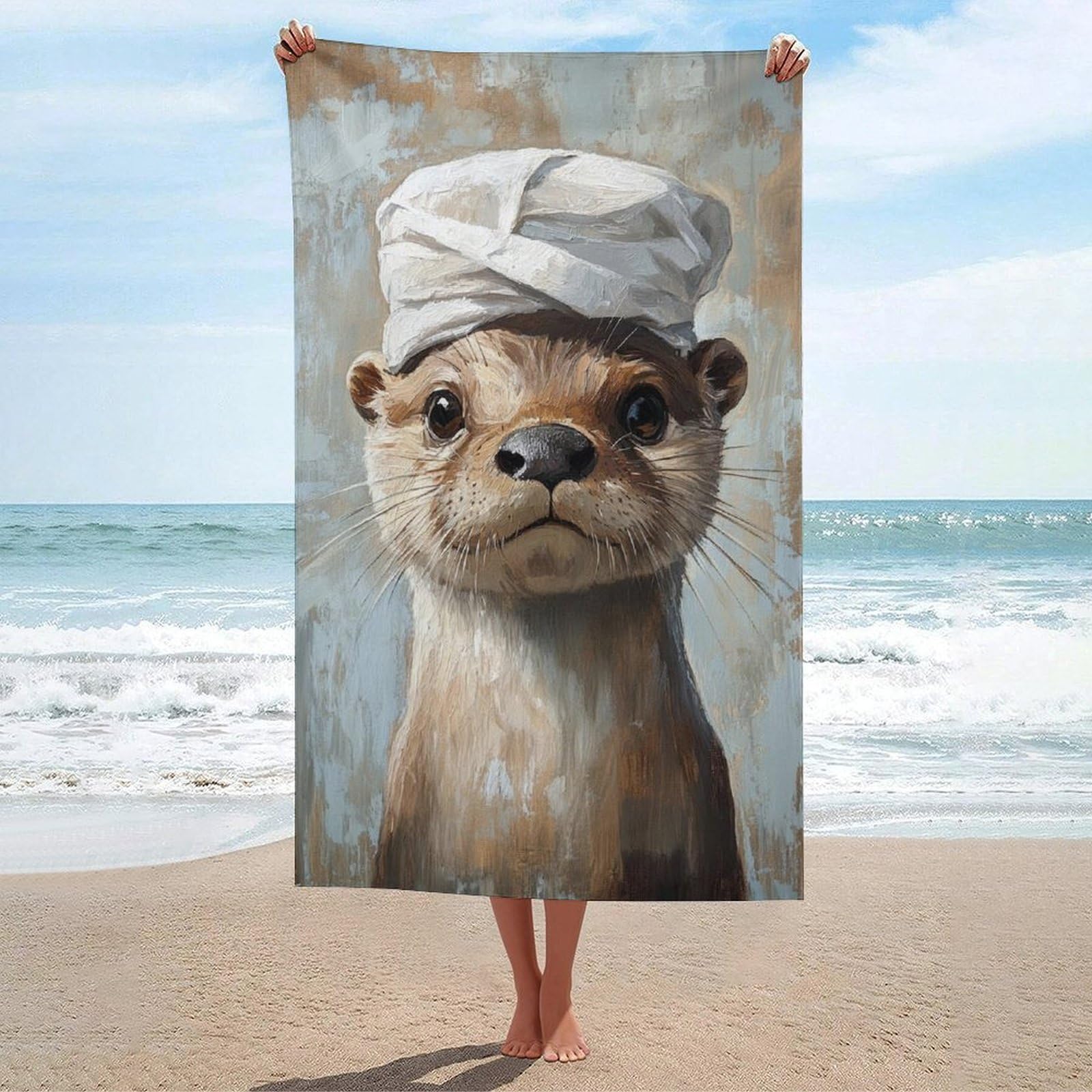 Serviette de plage idéale pour le sport et le yoga au spa de 130 x 80 cm
