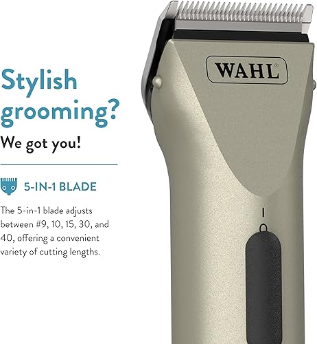 Miniatura 3 de Wahl Professional Animal Arco Equine Horse Cordless Clipper Kit, Champagne (8786-800)