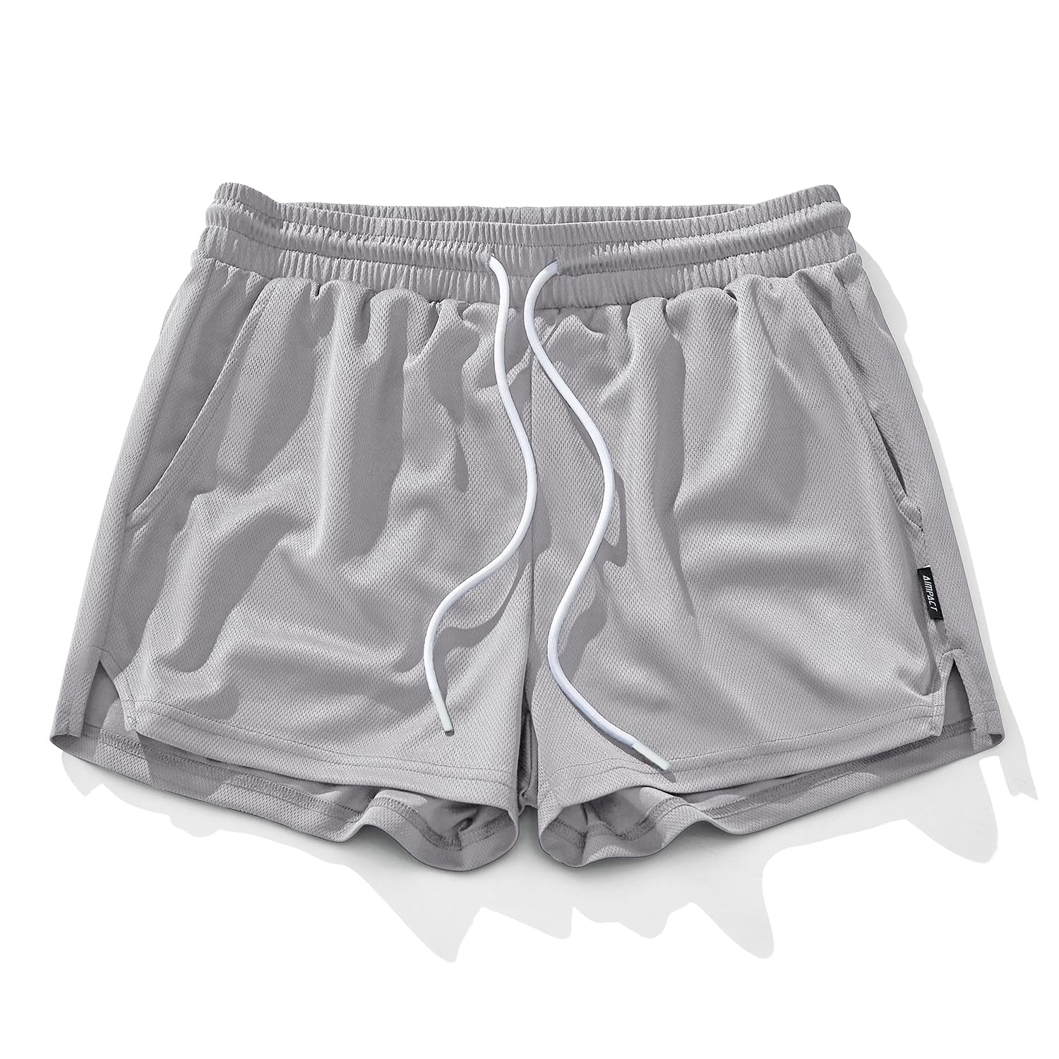 AIMPACT Mens Mesh Running Shorts 3 Inch Quick Dry Lightweight Gym Workout Athletic Shorts for Men with Pockets