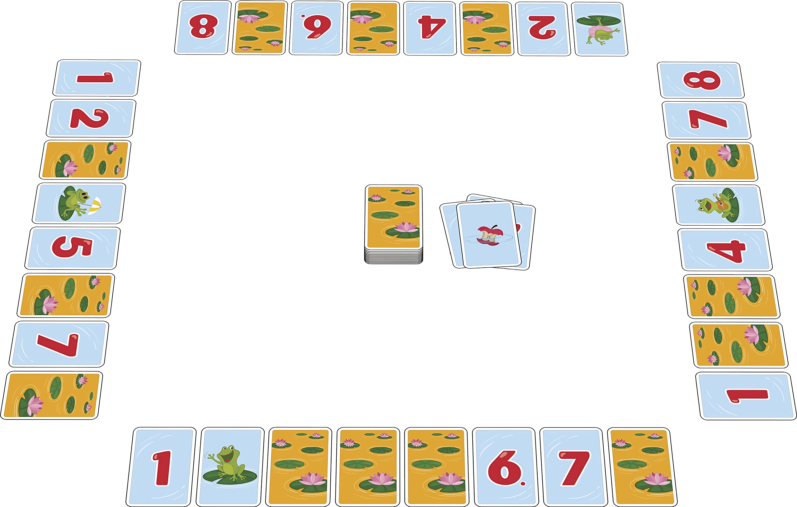 AMIGO 02152 - Froschis, on the recommendation list for children's game of the year 2022, Multicoloured, 9.4 cm x 12.1 cm x 2 cm - Image 4