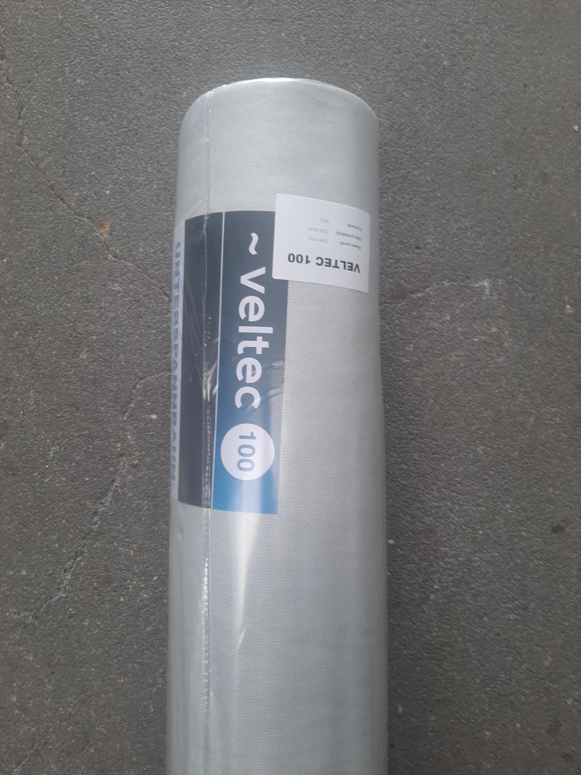 Dachunterspannbahn, Dachfolie, Unterdeckbahn, Dampfsperre, Unterspannbahn 1,5m x 10m,25m,50m Unterdeckbahn VELTEC 100 g/m² Rolle Dach (15m² (10m x 1,5m))