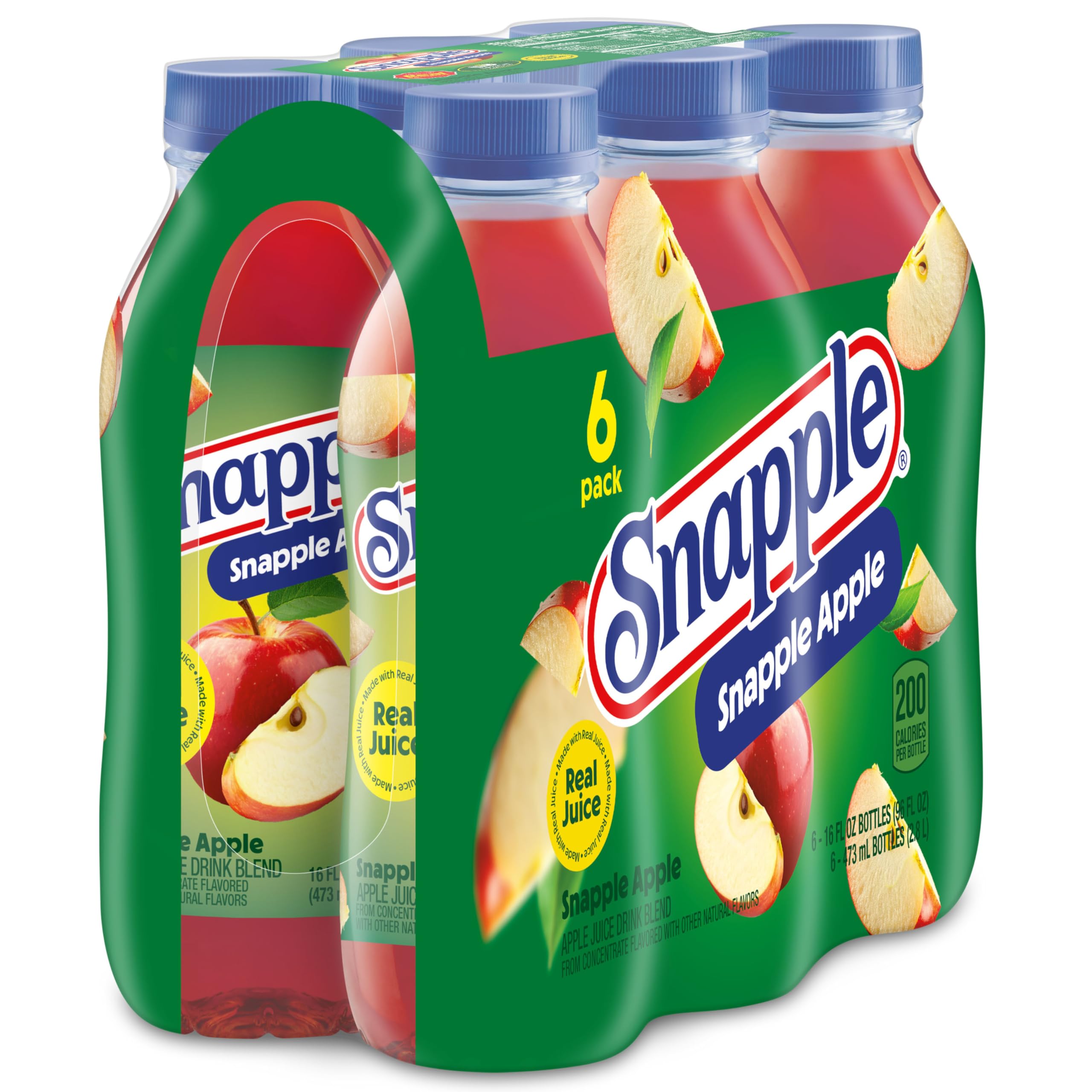Snapple Herbata jabłkowa - naturalnie aromatyzowana herbata mrożona - butelki 24 x 473 ml