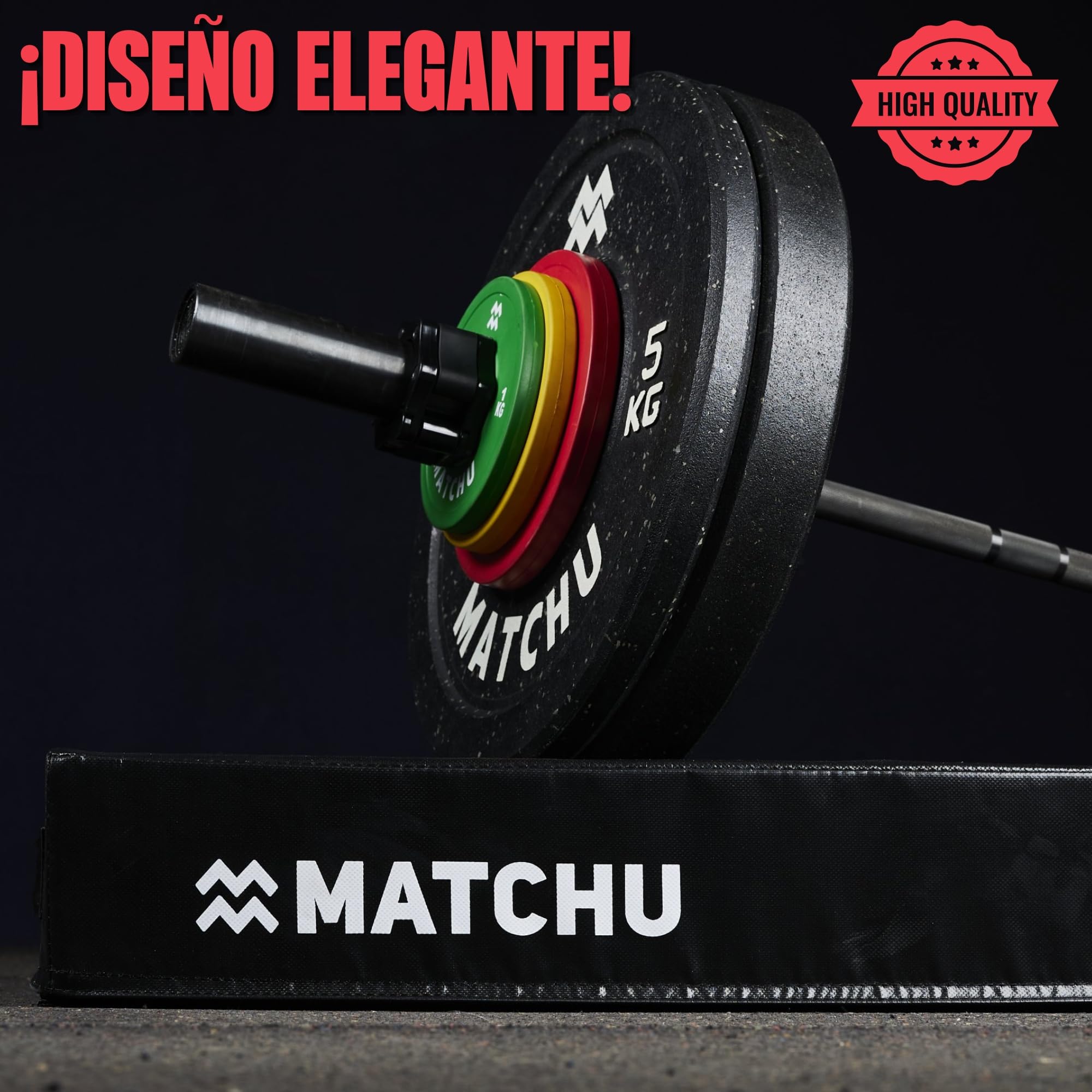 MATCHU - Drop Pads - Set de 2 Piezas - Amortiguación de Alta Calidad - Espuma Durable - Funda de PVC resistente al desgaste - 75x57x15 CM - Negro