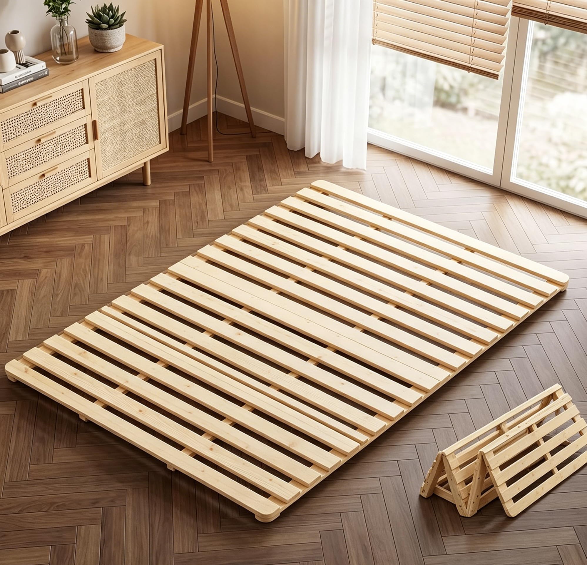 Meulbaty Foldable Tatami Bed Frame