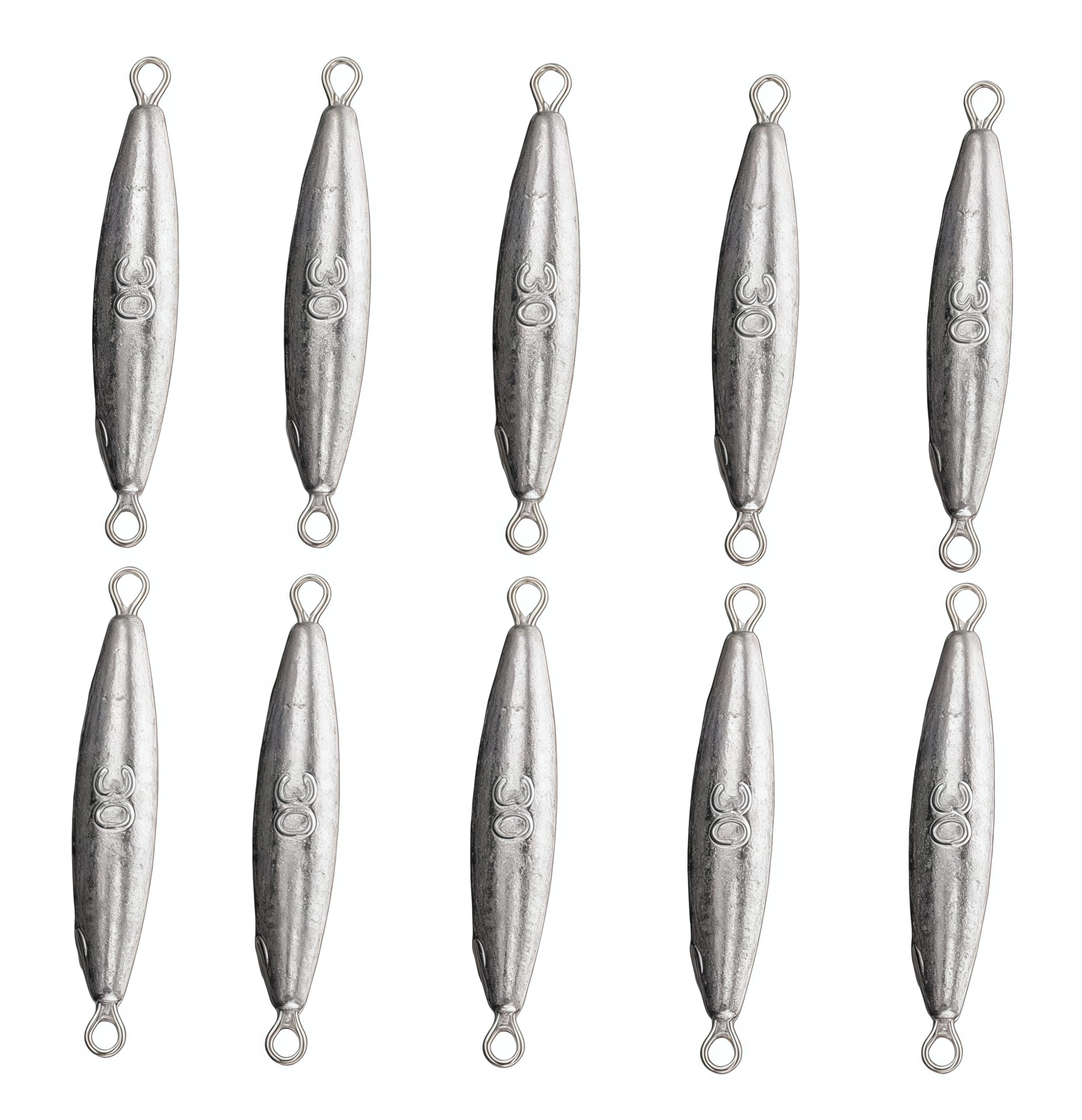 Magnoloran 10PCS Fishing Weights Torpedo Sinkers Inline Trolling Sinkers Weights Kit Fishing Sinkers Catfishing Sinkers Saltwater Fishing Torpedo