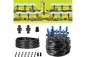 HIRALIY Drip Irrigation Kit: Water Your Garden with Precision