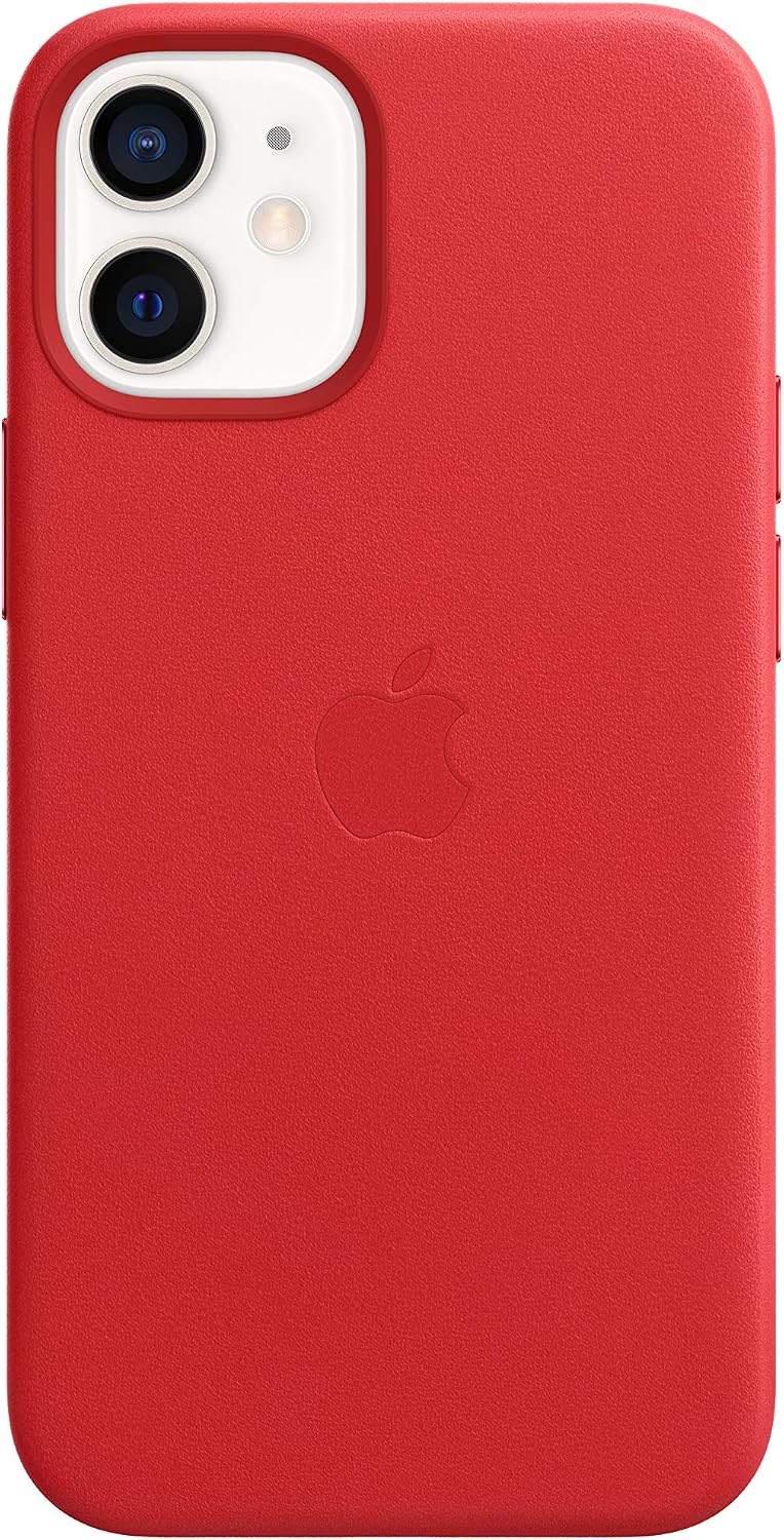 Apple iPhone 12 Mini Leather Case with MagSafe - (Product) RED