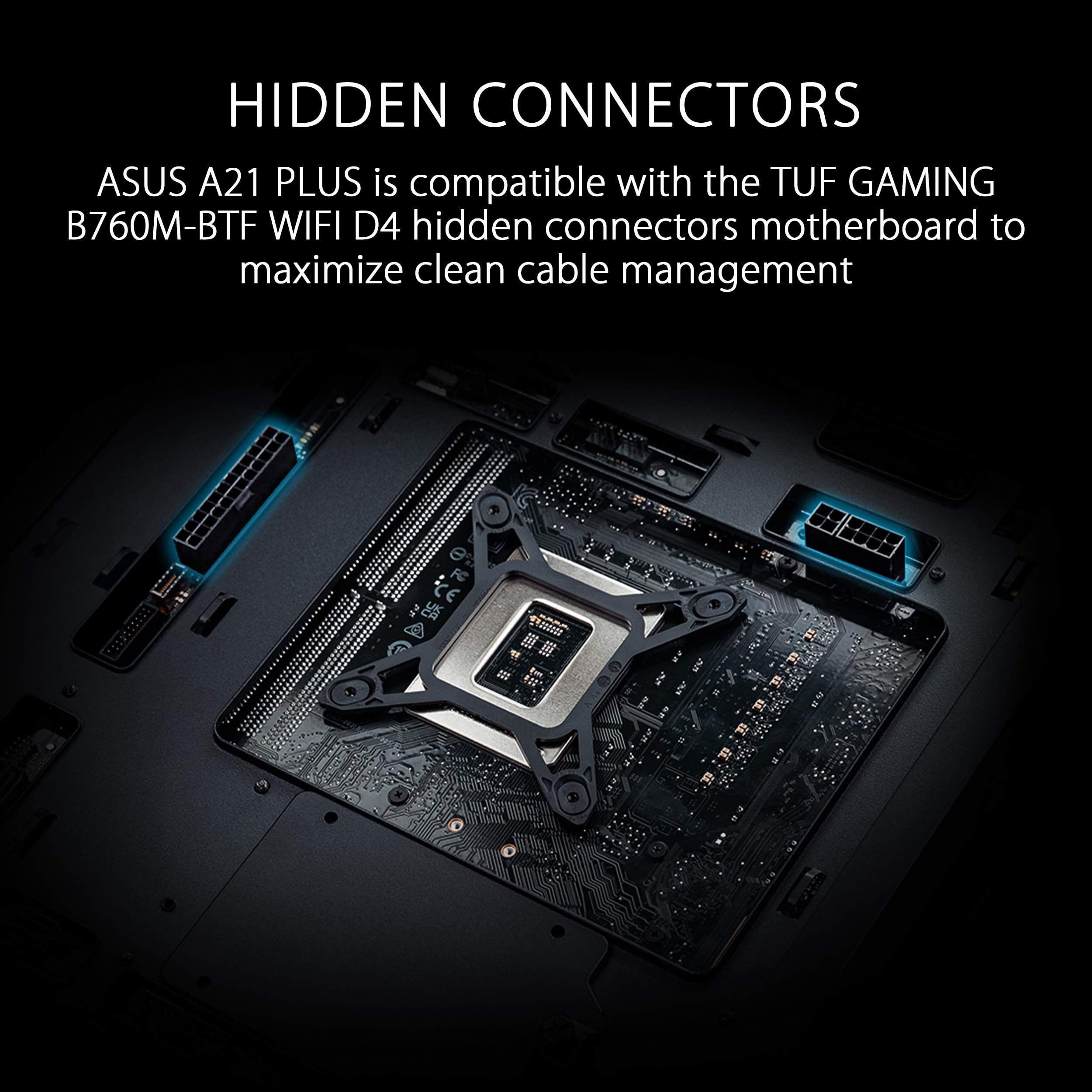 Image secondaire de Boîtier Micro-ATX ASUS A21 Plus avec Éclairage ARGB