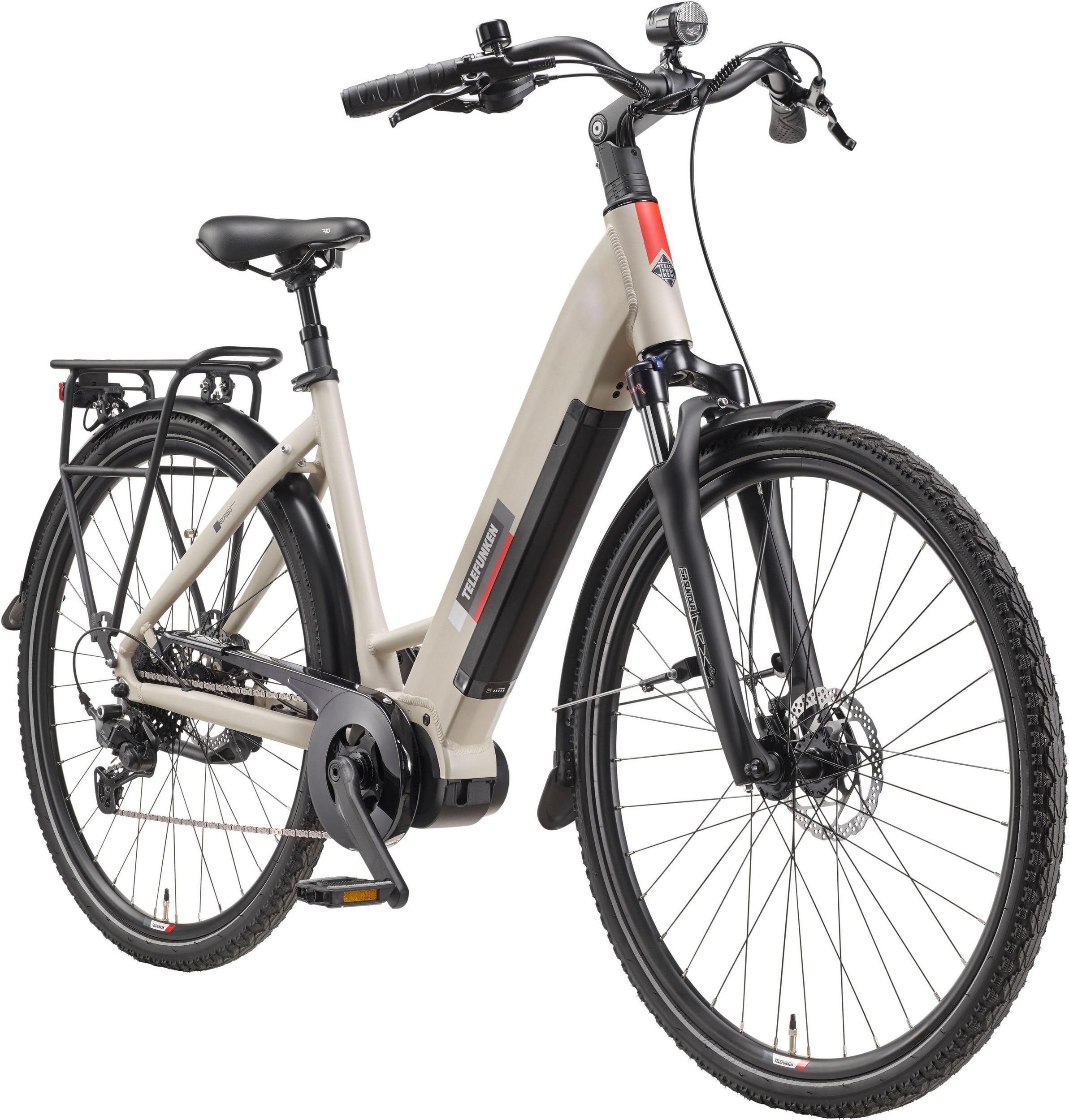 Telefunken Cityrad Multitalent RC680 – E-Bike mit Mittelmotor, 28 Zoll