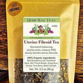 FIBROID TEA — Organic Herbal Blend for Hormonal Balance & Uterine Tissue Health — by Master Herbalist Khabir, Non-GMO, No Additives